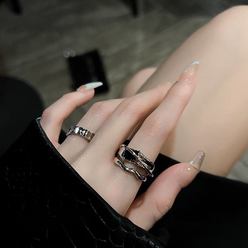 Jewelry Modern Jewelry Rings Open Size Chrome Ring (Size 7-13) Size ONE SIZE - 4 Thumbnail