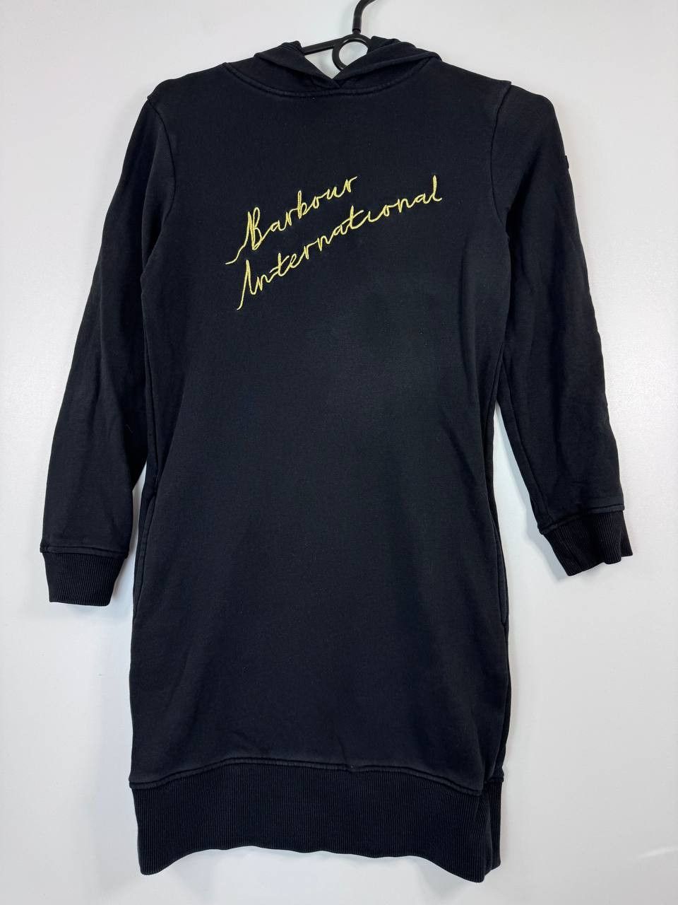 Barbour Barbour International Womens Hoodie Dress Black Logo Size L Size L / US 10 / IT 46 - 1 Thumbnail