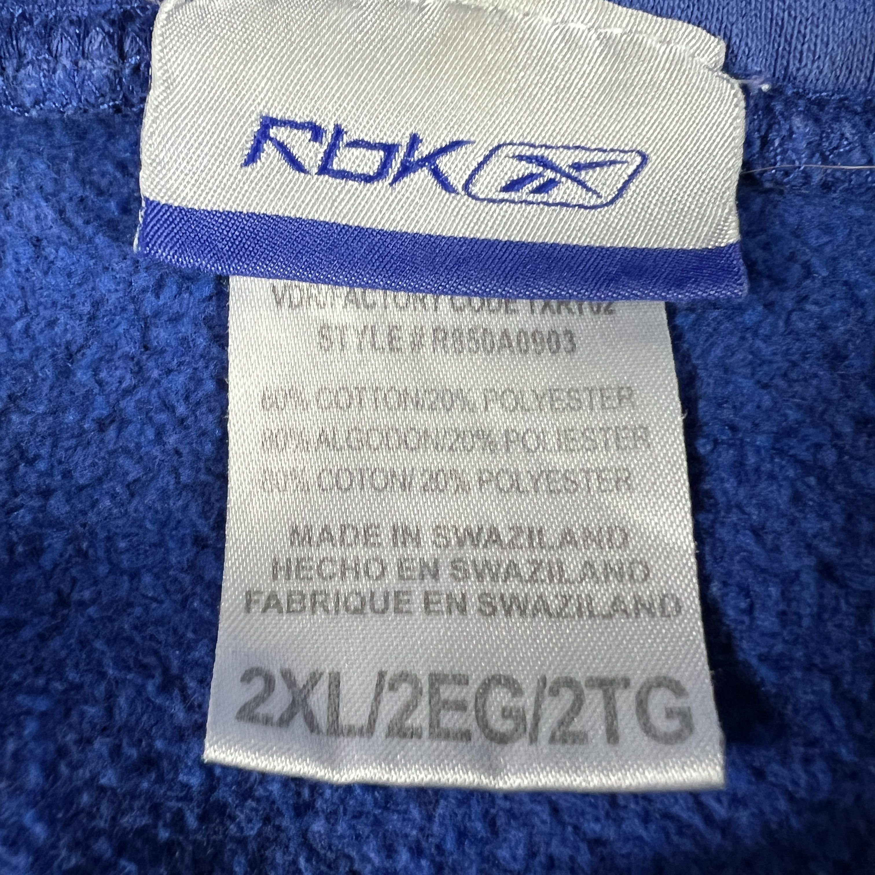 NFL × Reebok Y2K Reebok New York Giants Sweatshirt Blue Thrashed Hoodie Size US XXL / EU 58 / 5 - 10 Thumbnail