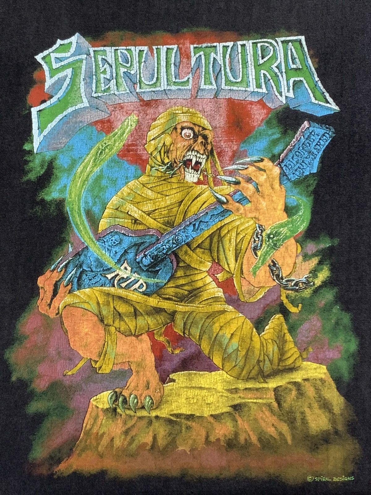 Band Tees Vintage Sepultura 90s Size US L / EU 52-54 / 3 - 6 Thumbnail