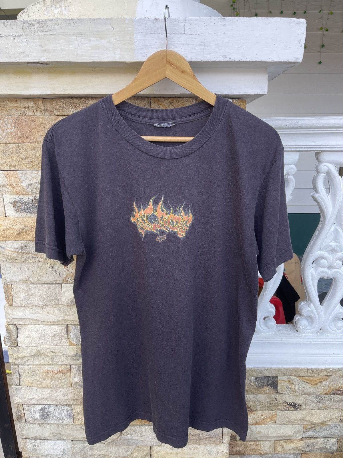 Fox Racing Rare🔥Vintage Sun Faded Black Fox Racing T-Shirt Size US M / EU 48-50 / 2 - 3 Thumbnail
