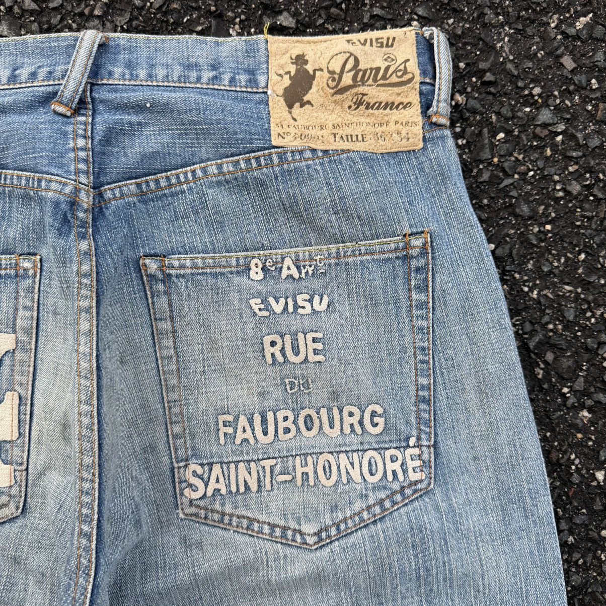 Japanese Brand Vintage EVISU button fly rippep rusty denim Size US 36 / EU 52 - 16 Thumbnail
