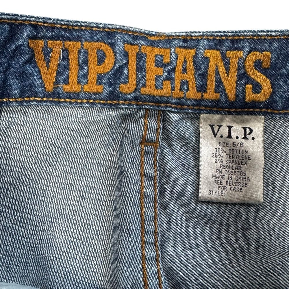 Other New VIP High Rise Pleated Raw Edge Jeans Size 5/6 Size 28" / US 6 / IT 42 - 6 Thumbnail