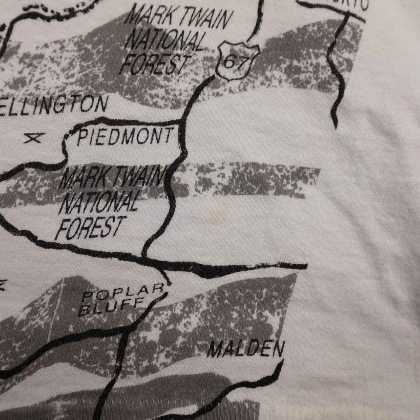 Fruit Of The Loom VINTAGE Missouri Map Shirt Mens L White Nike? Size US L / EU 52-54 / 3 - 6 Thumbnail