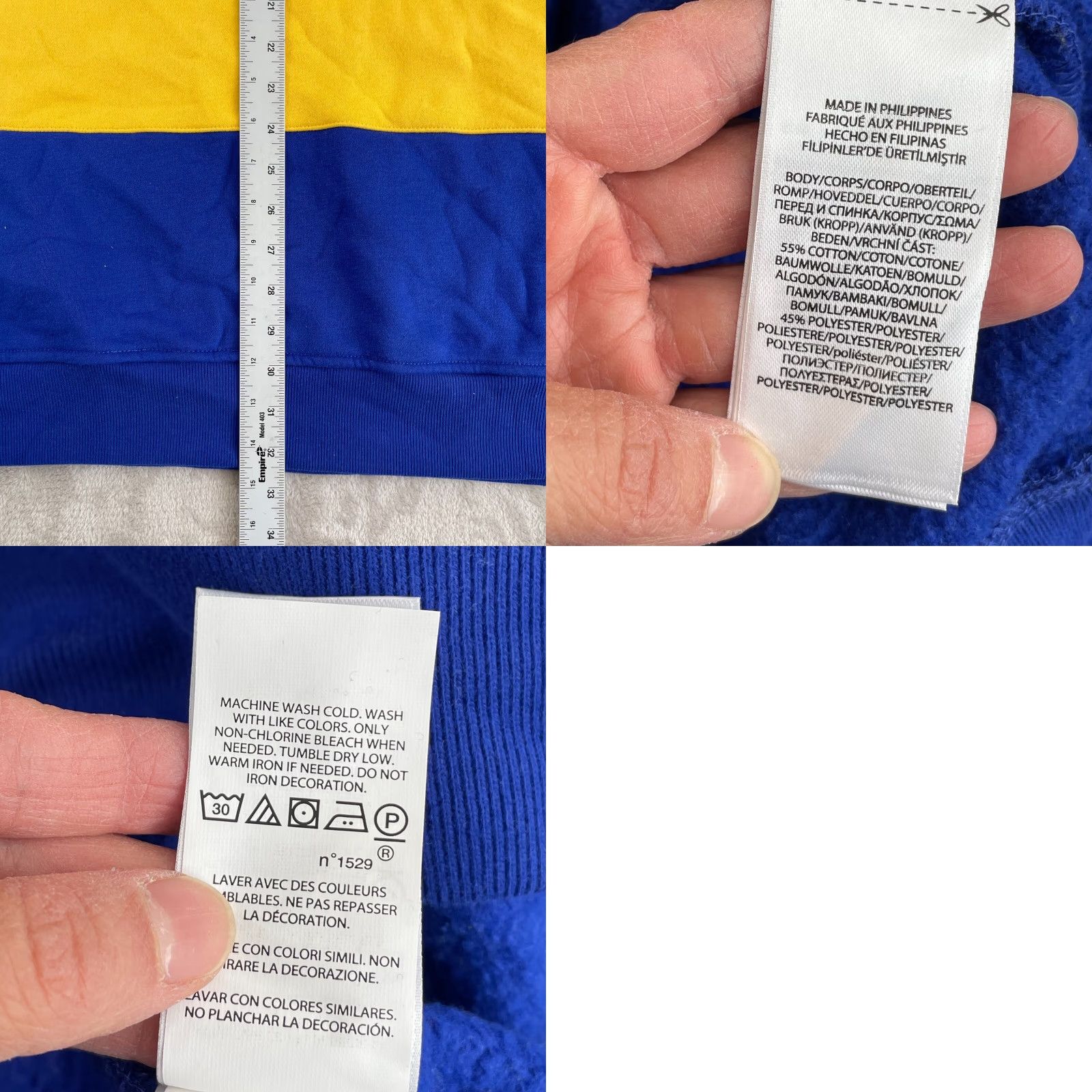 Polo Ralph Lauren Polo Ralph Lauren 92 Racing Sweatshirt Men 2XLT Multi ColorBlock PRL1 Funnel Shirt Pullover Cars Designer Graphic Print Racing Mens Blue 90s Size US XXL / EU 58 / 5 - 8 Thumbnail