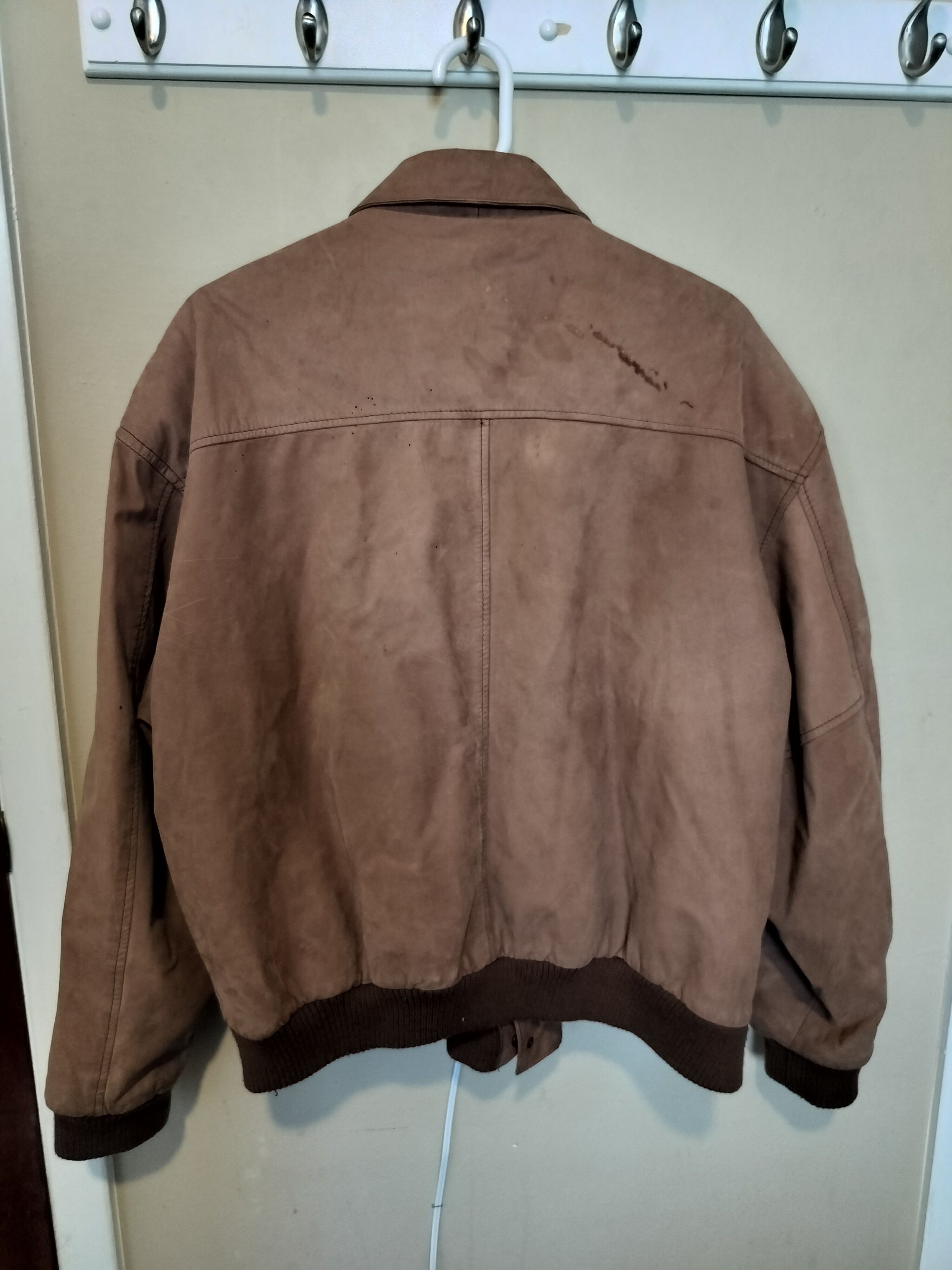 Other Hunters Run Suede Leather Bomber Jacket Size L Size US L / EU 52-54 / 3 - 6 Thumbnail