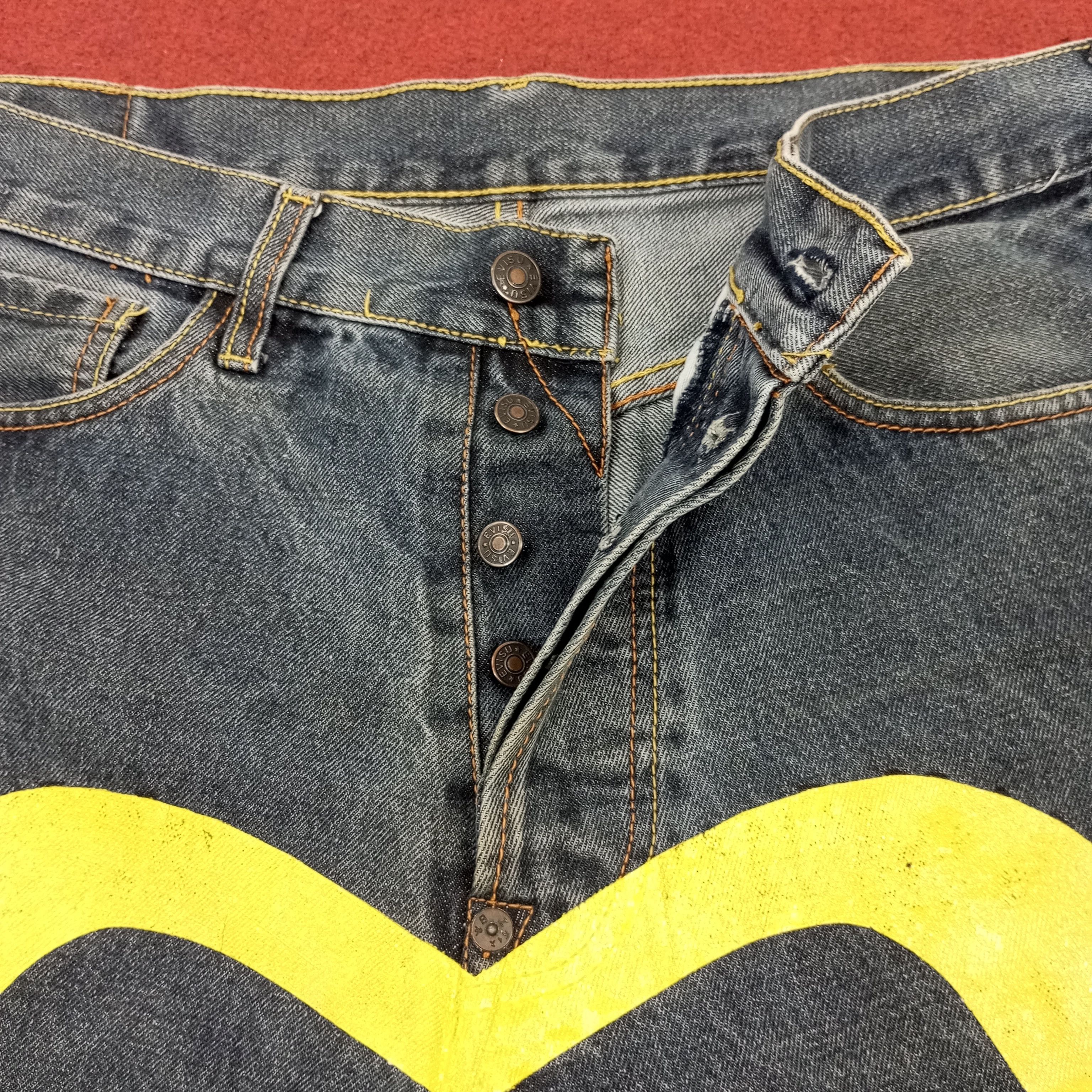 Japanese Brand Evisu Japanese Brand Fashion Style Custom Daicock jeans Size US 33 - 12 Thumbnail