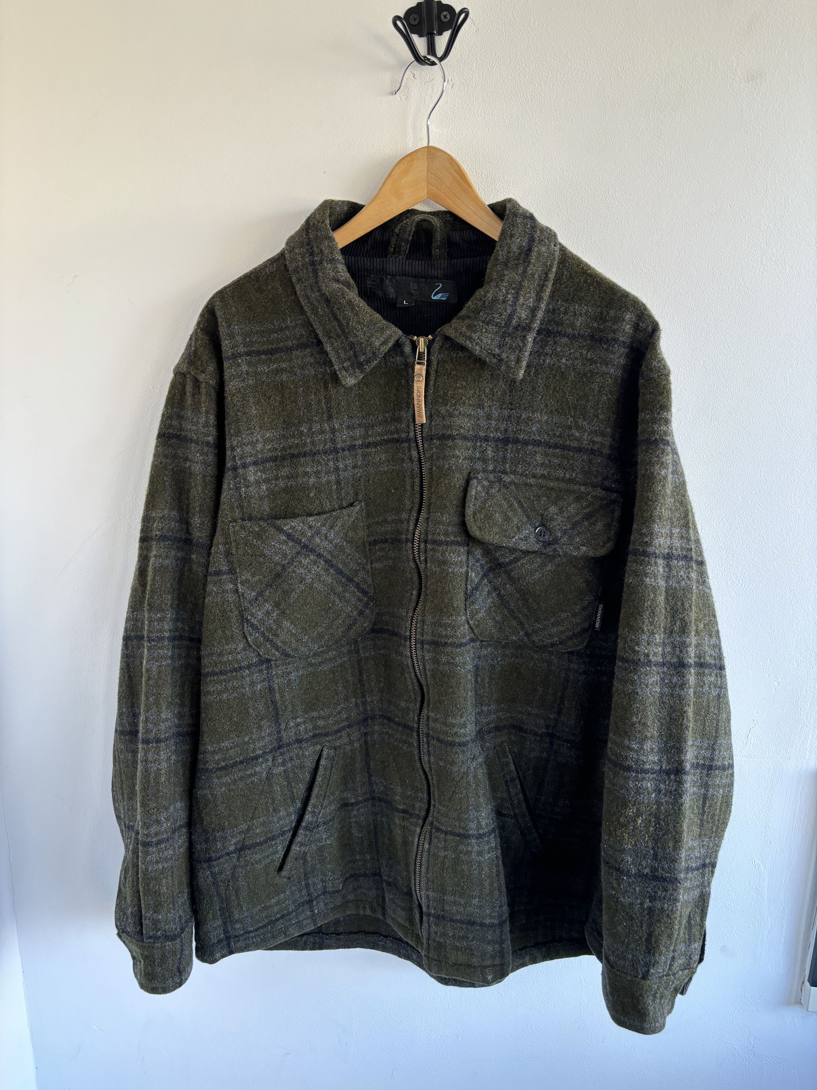 Flannel × Japanese Brand Vintage New Zealand Swanndri Wool Jacket Size US L / EU 52-54 / 3 - 1 Thumbnail