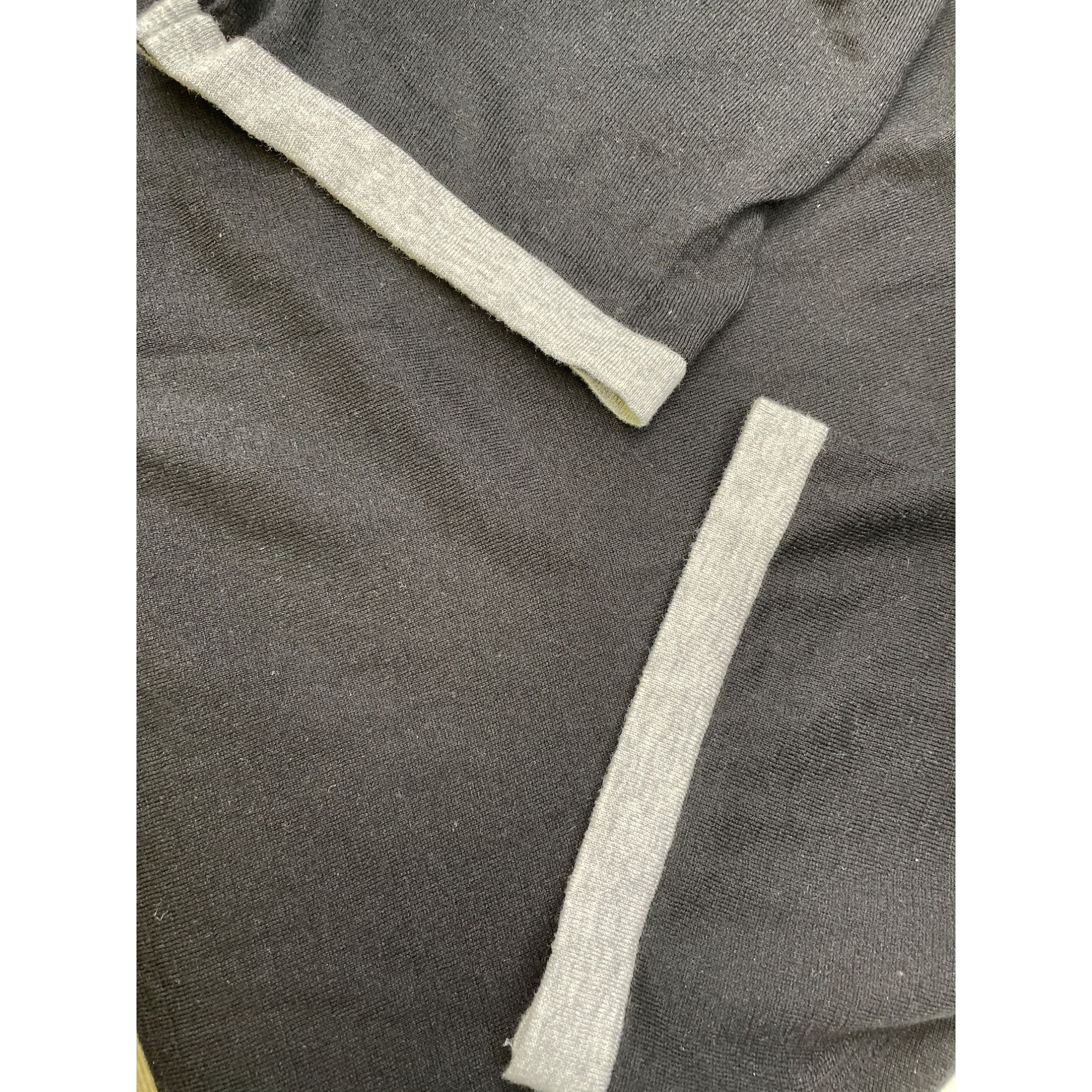 Autumn Cashmere Autumn Cashmere Mens Polo Shirt Black Gray Italian Yarn Size Size US L / EU 52-54 / 3 - 7 Thumbnail