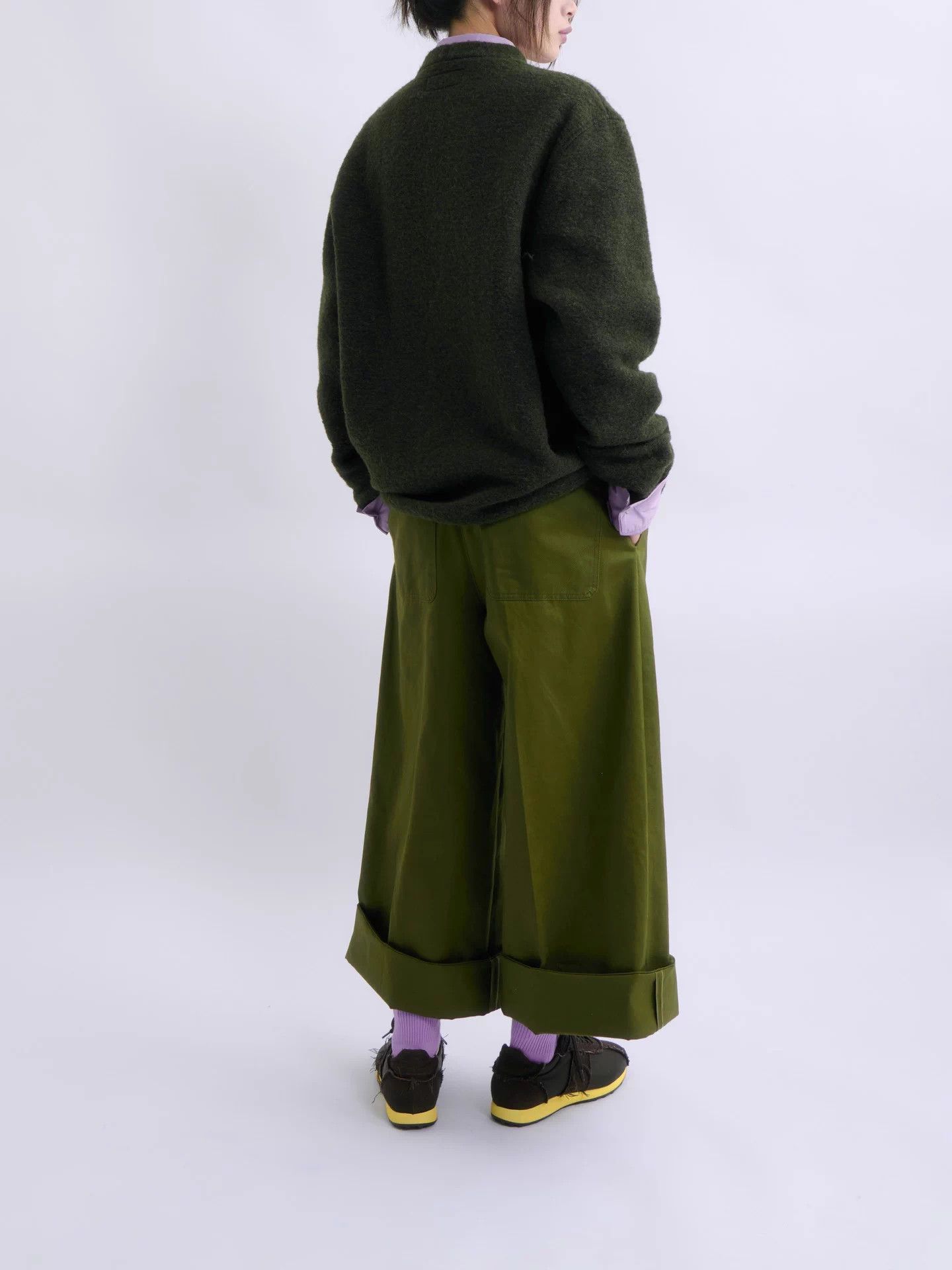 Other UNIVERSAL WORKS Moss Green Oversized Wool Cardigan Size M / US 6-8 / IT 42-44 - 4 Thumbnail