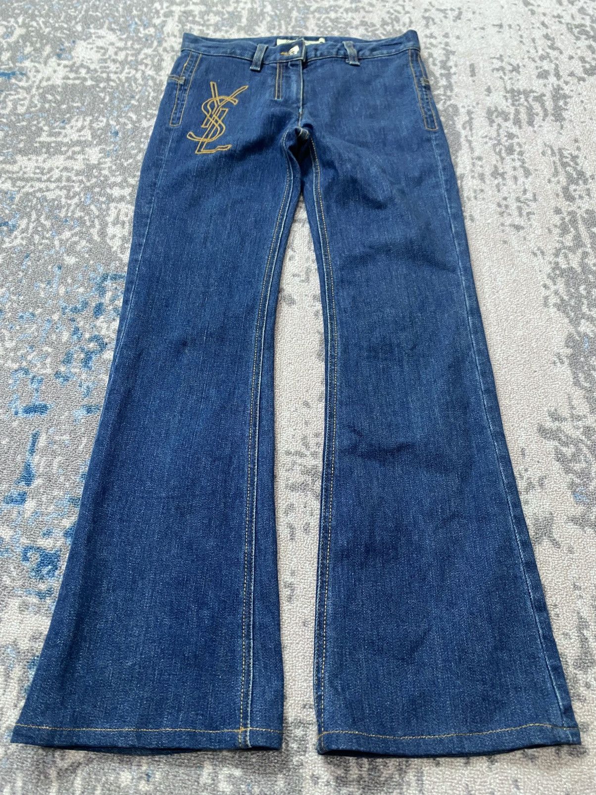 Yves Saint Laurent Yvesaint Laurent Bootcut Denim Jeans Size US 28 / EU 44 - 3 Thumbnail