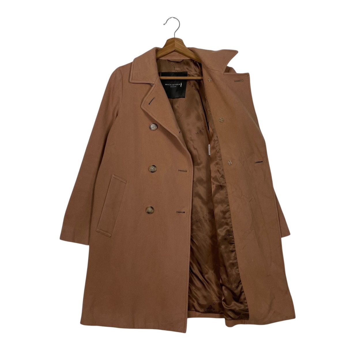 Mackintosh Mackintosh London Double Breasted Wool Brown Coat Size S / US 4 / IT 40 - 10 Thumbnail