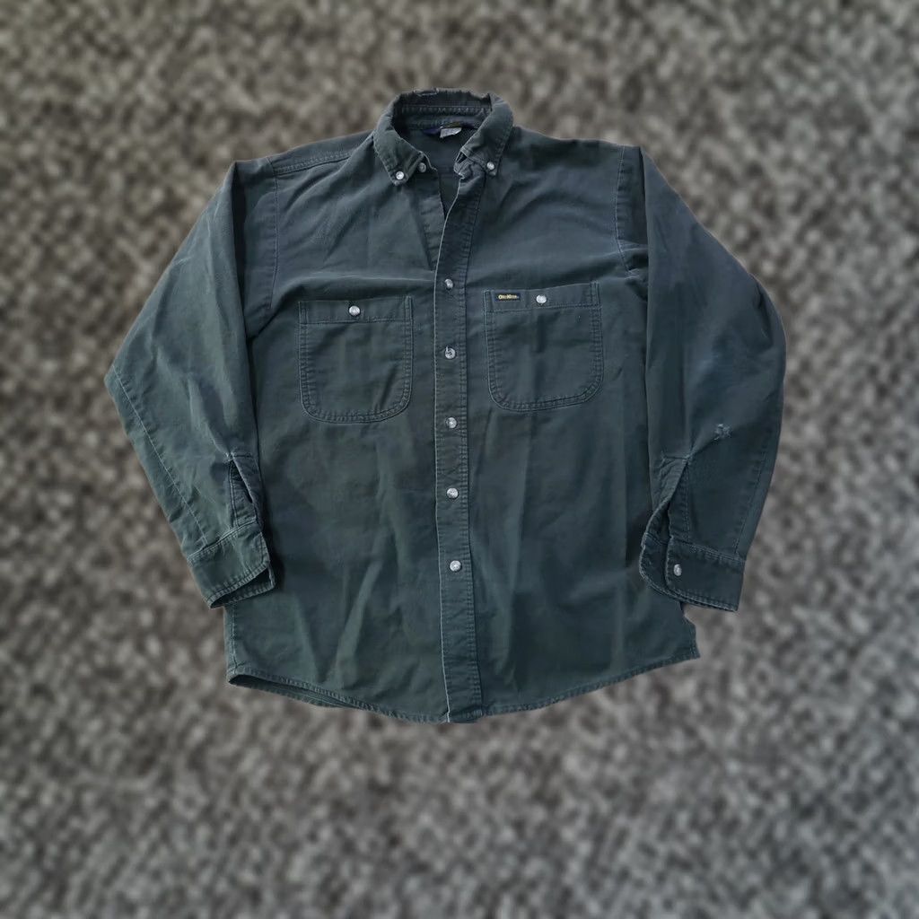 Vintage VINTAGE OshKosh Flannel Shirt Men Large Green Long Sleeve Button Front Shirt Size US L / EU 52-54 / 3 - 1 Thumbnail