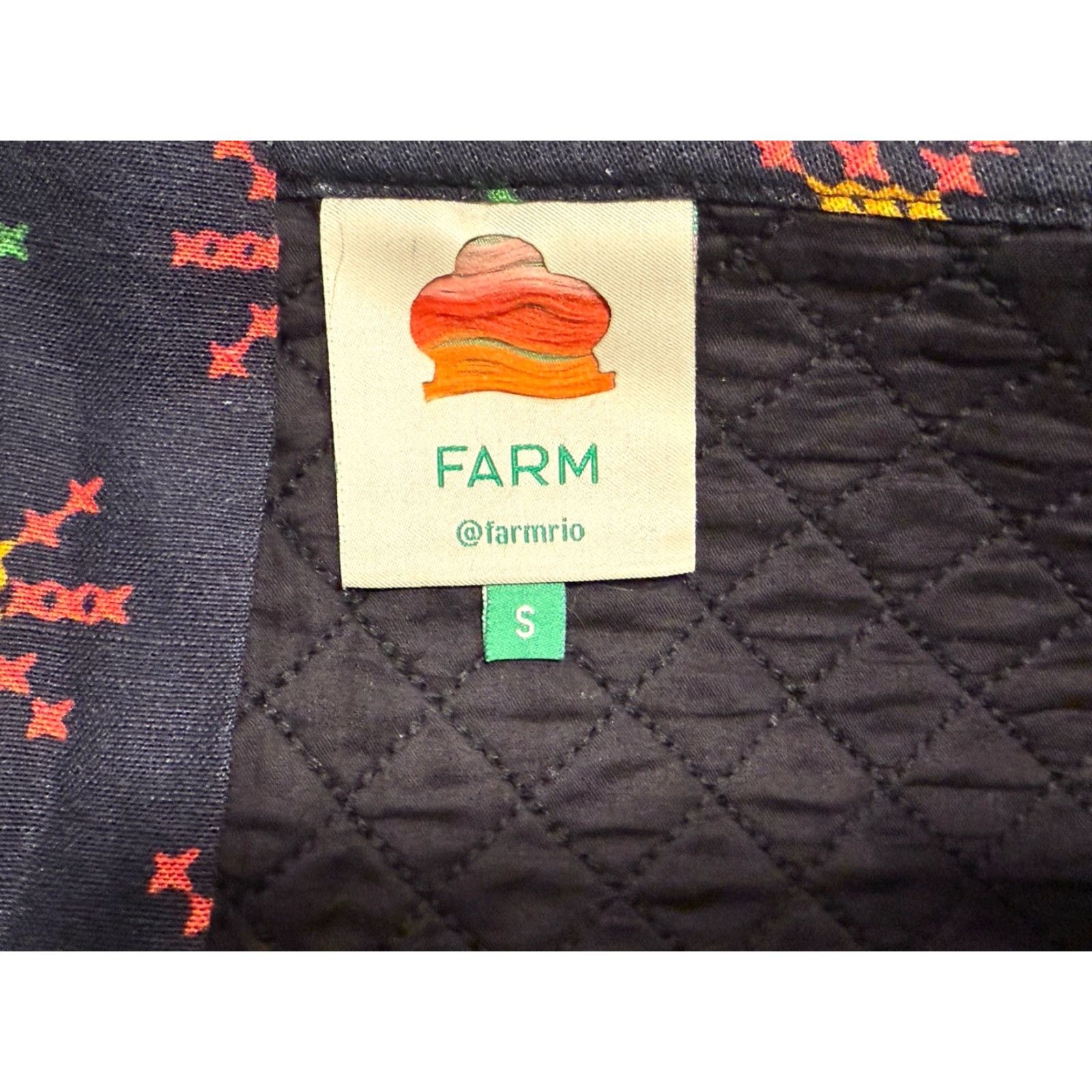 Farm Rio Farm Rio Skirt Womens Mini Quilted Multicolor Macaw Night Size 32" / US 10 / IT 46 - 7 Thumbnail