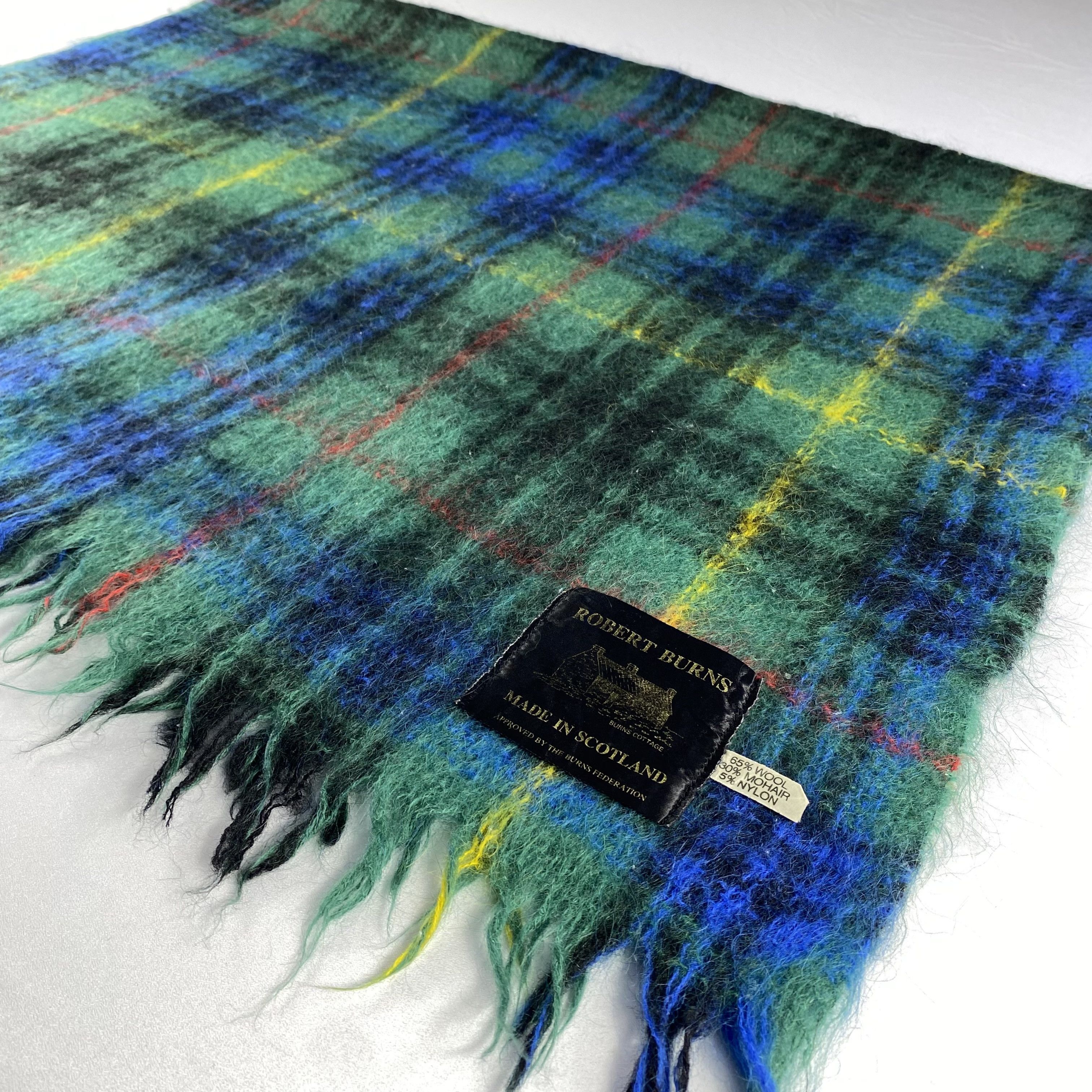 Other Vintage Robert Burns Scarf Neck Wrap Mohair Muffler Size ONE SIZE - 2 Thumbnail
