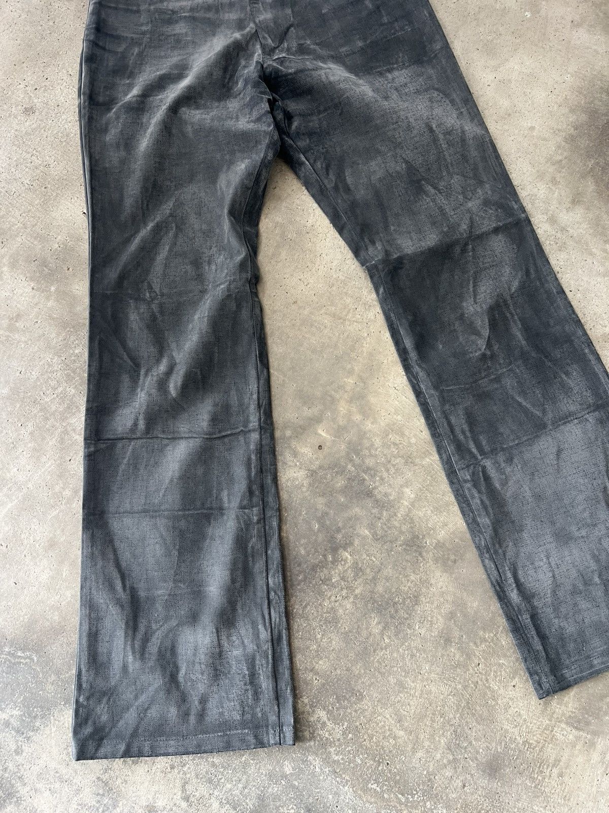 Nicole Club Vintage Y2K Nicole Monsieur Archival Waxed Cotton Pants Size US 32 / EU 48 - 10 Thumbnail