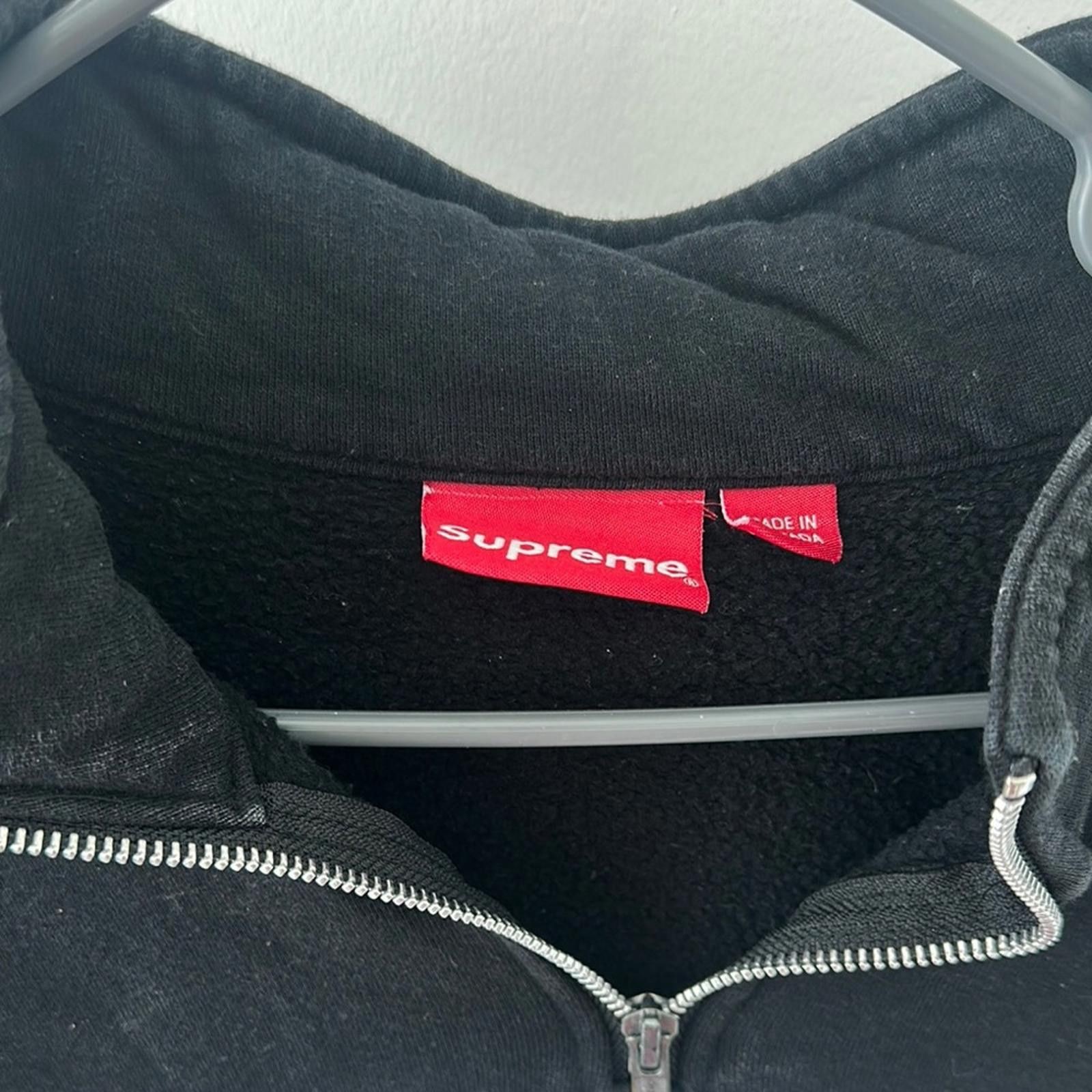 Supreme Supreme Zip Up Black and Gray Sweater Size US L / EU 52-54 / 3 - 2 Thumbnail