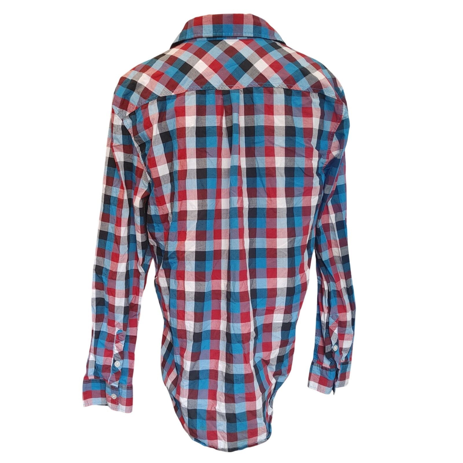 Other Warp and Weft Men's XL Red/Blue/White Plaid Bttn Dwn Shirt Size US XL / EU 56 / 4 - 2 Thumbnail