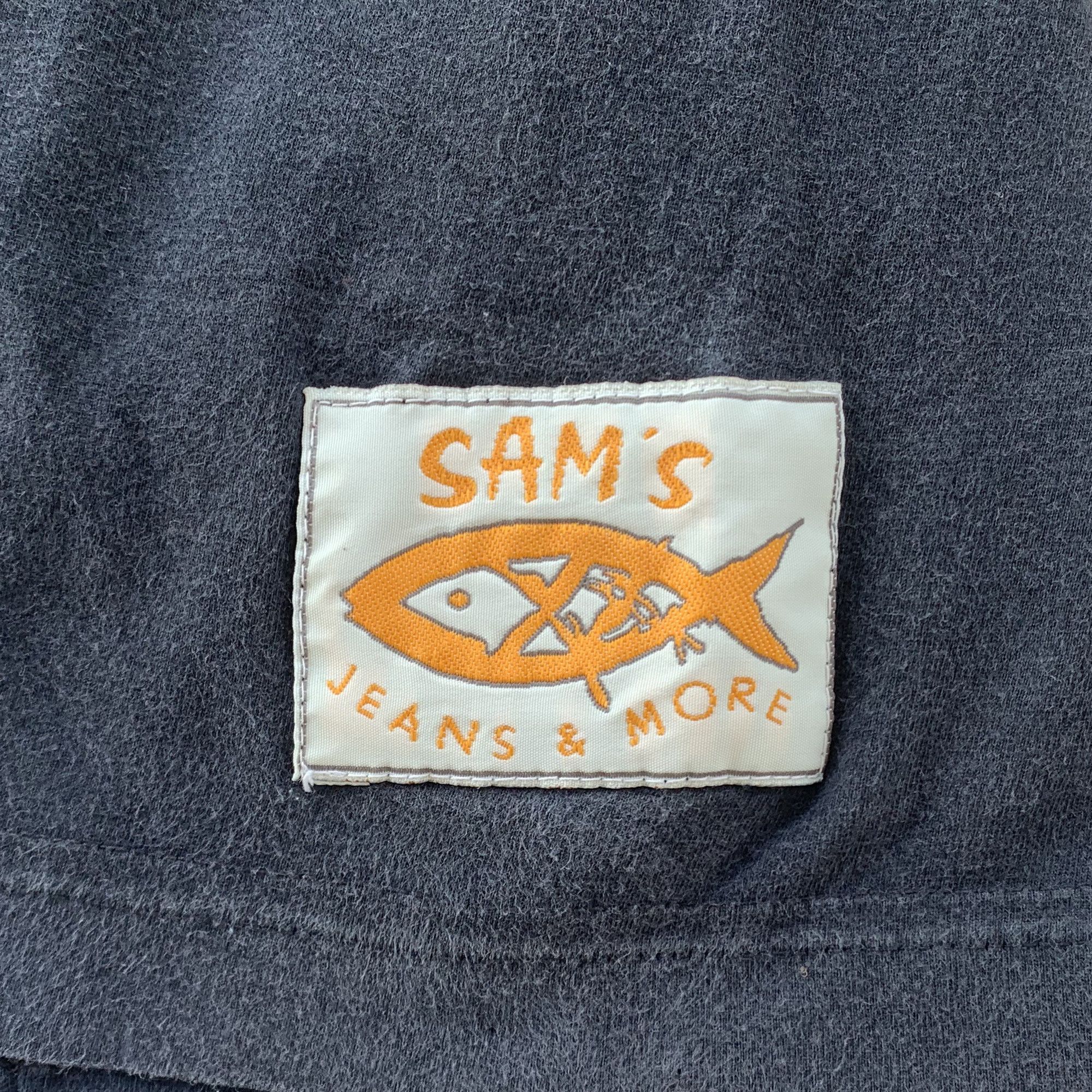 Vintage 90s BIG FISH T Shirt Faded Tee Sam's Jeans Fishing Oversize Size US XXL / EU 58 / 5 - 4 Thumbnail