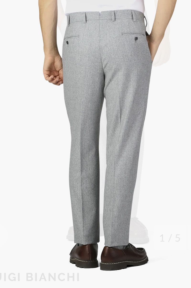 Luigi Bianchi Wool Flannel Flat Front Trouser Size US 36 / EU 52 - 2 Thumbnail
