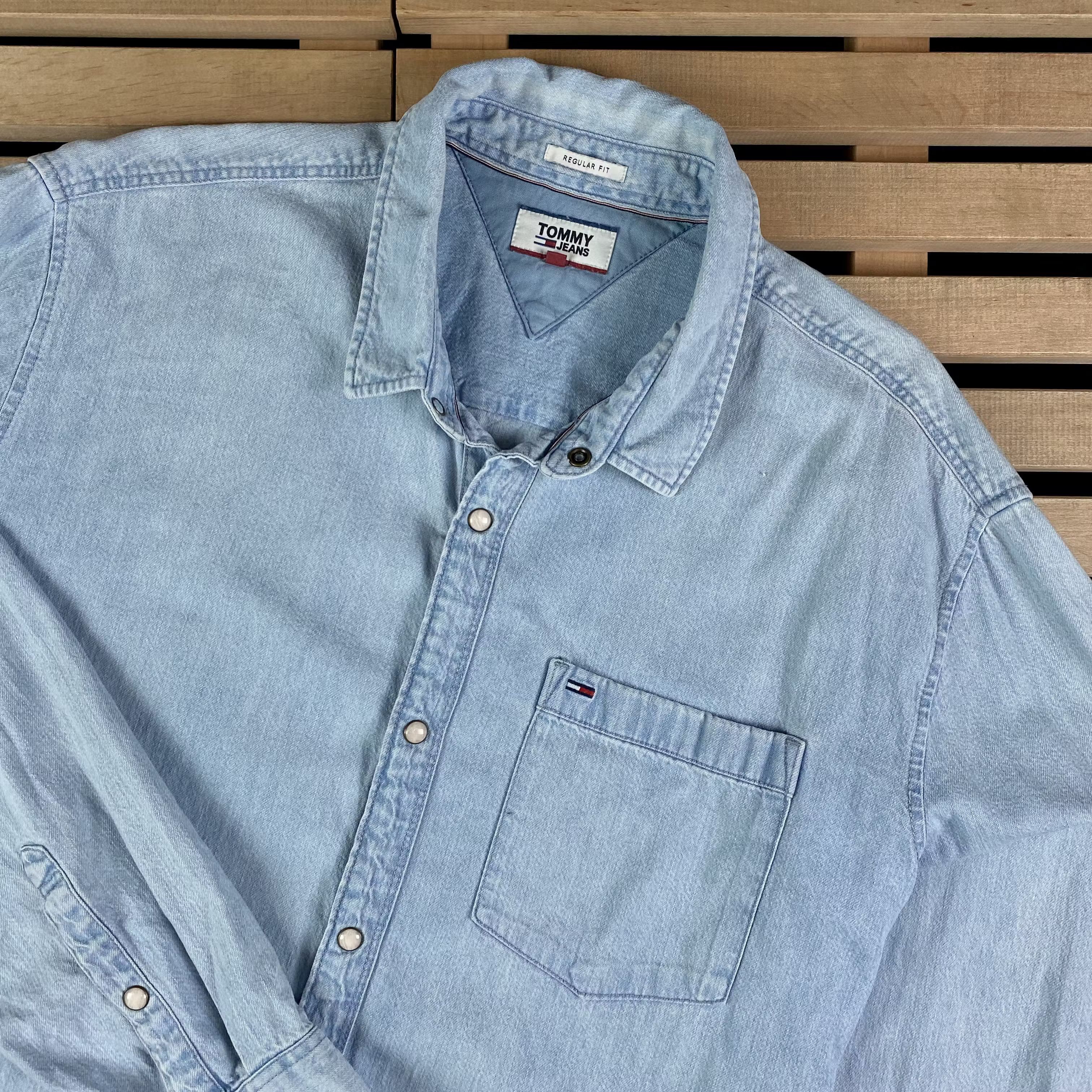 Tommy Hilfiger × Vintage Mens Shirt Long Sleeve Tommy Hilfiger Vintage Size XXL 2XL Size US XXL / EU 58 / 5 - 2 Thumbnail