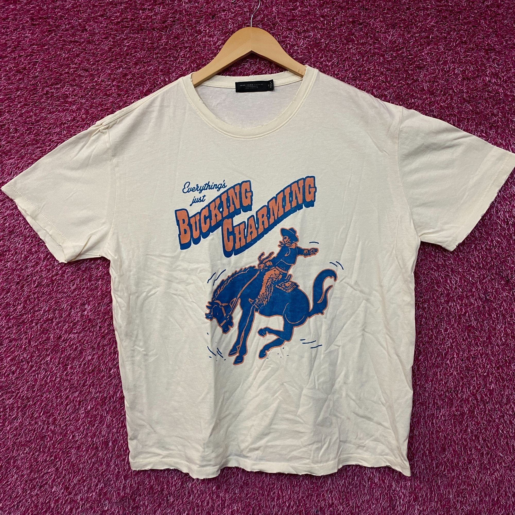 Junk Food Junk Food Clothing Bucking Charming Vintage Style T-Shirt XL Size US XL / EU 56 / 4 - 1 Thumbnail