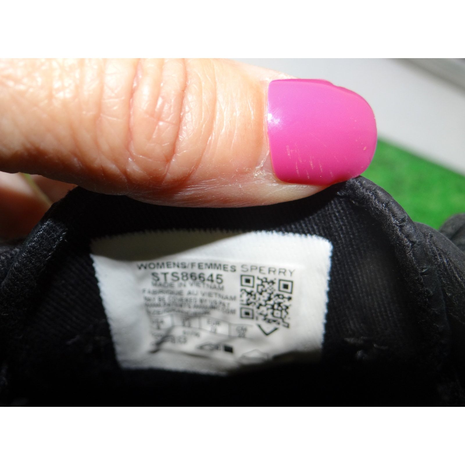 Sperry Sperry Crest Vibe Sneakers Women's, Black Leather, Size 8, Size US 8 / IT 38 - 8 Thumbnail