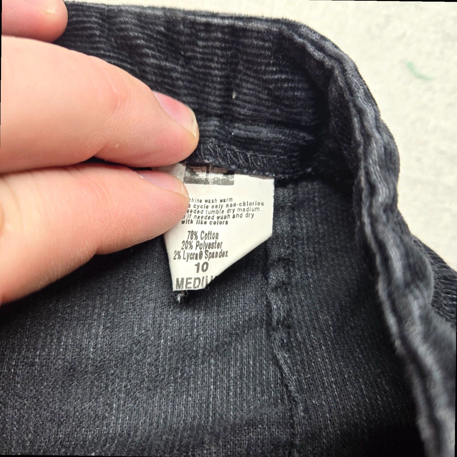 Dockers Dockers Womens Solid Black High Rise Flat Front Khakis Pants Size 10 Extra Large Size 32" / US 10 / IT 46 - 4 Thumbnail