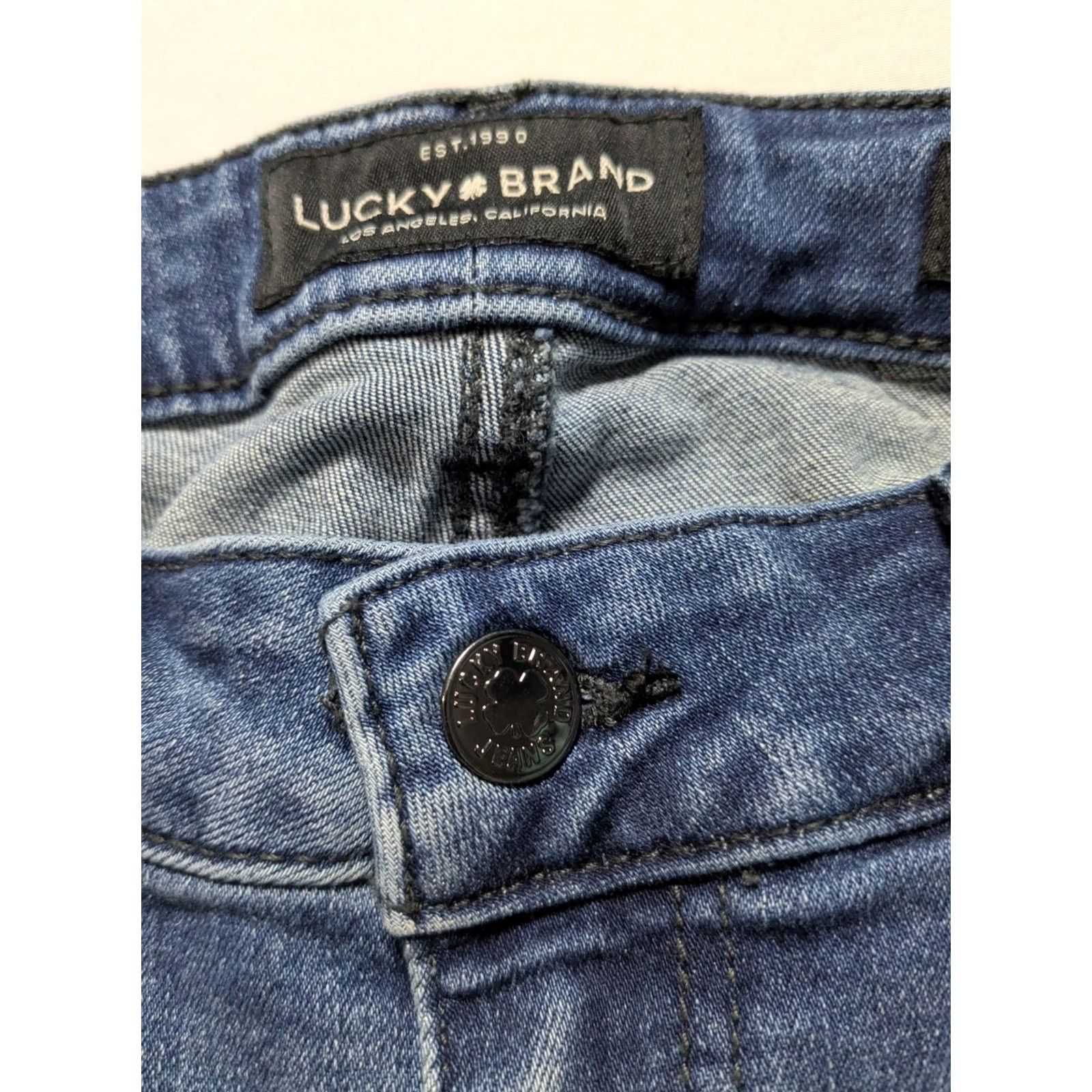Lucky Brand LUCKY Lolita Skinny Ankle Jeans Floral Embroidered - Women 8 Stretch Denim Blue Size 8/29 Size 30" / US 8 / IT 44 - 5 Thumbnail