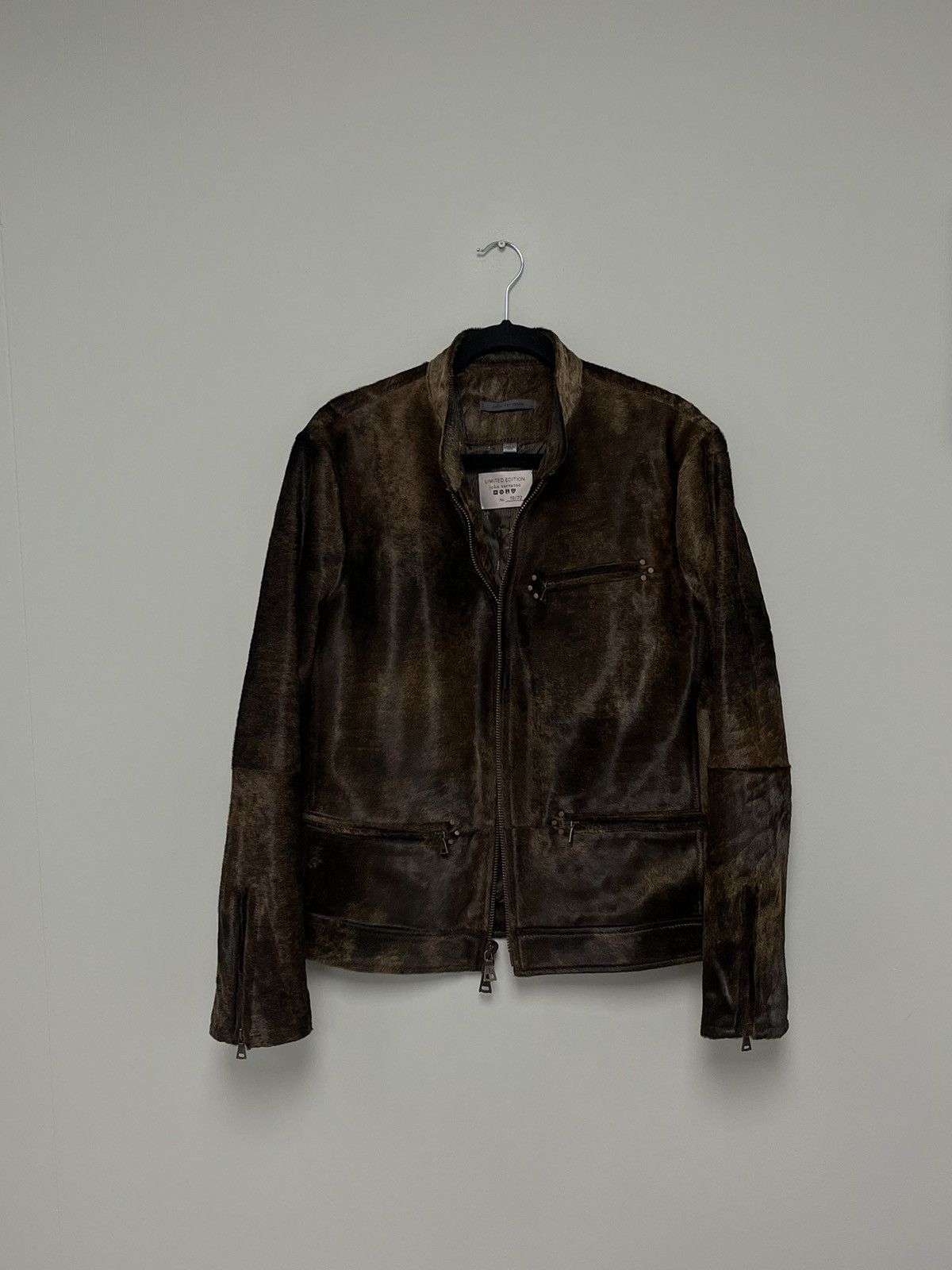 John Varvatos Calf hair Moto Jacket. Size 50 Size US M / EU 48-50 / 2 - 6 Thumbnail