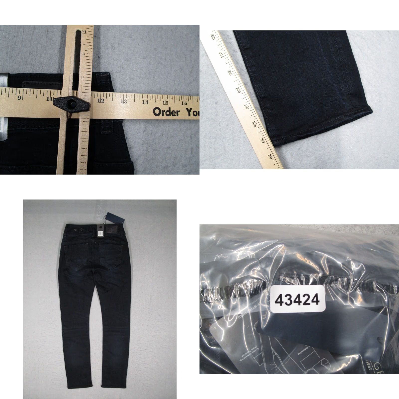 G-Star G-Star Raw Womens Blue Midge Straight Indigo Dyed Denim Jeans Size 25 x 30 Mid Rise 5-Pocket Cotton Blend Size 42" / US 20 - 8 Thumbnail