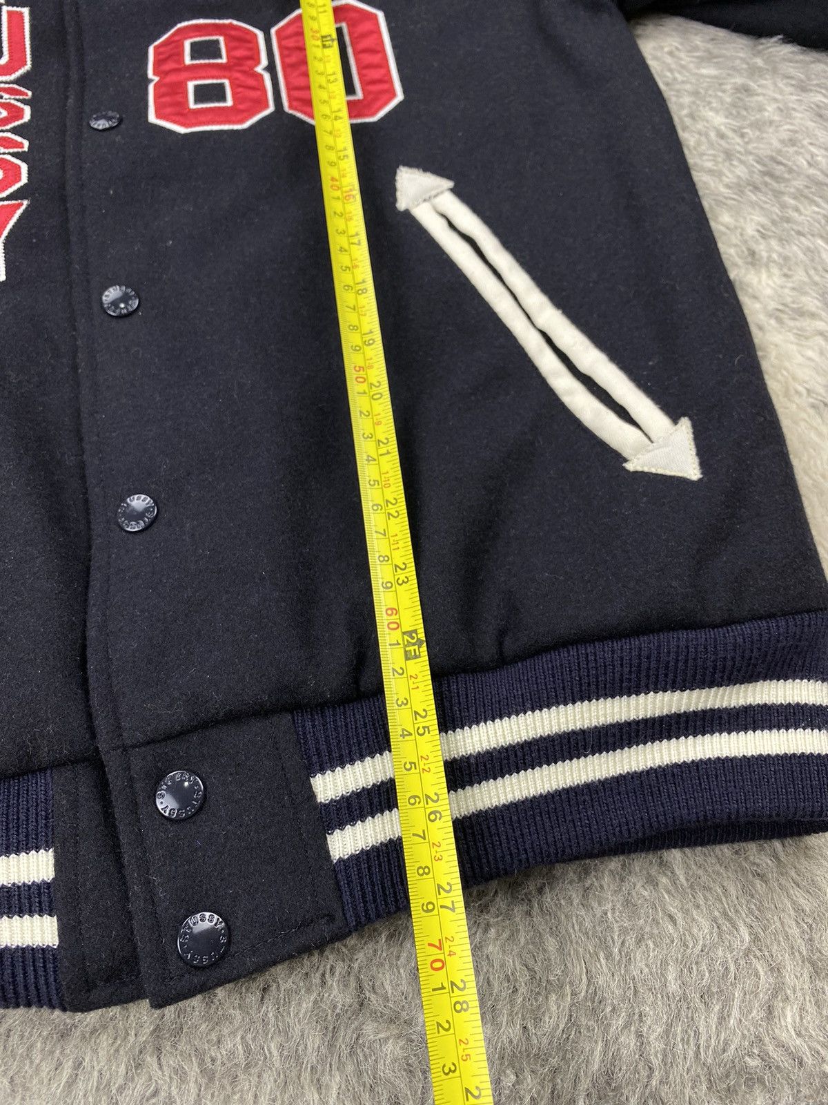 Stussy ⭐️Stüssy 80 Wool Quilted Varsity Jacket⭐️ Size US S / EU 44-46 / 1 - 22 Thumbnail