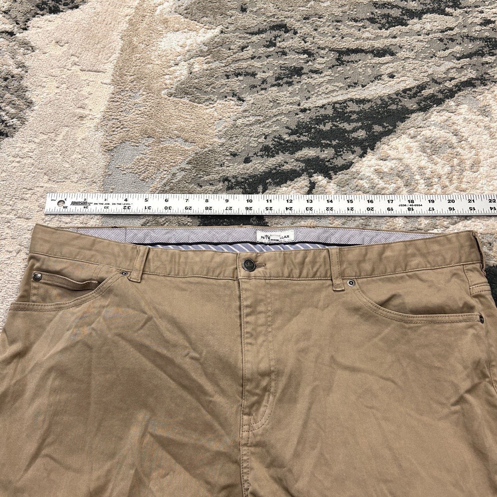 Peter Millar Peter Millar Chino Pants Men 42 Khaki Stretch Straight Leg Size US 42 / EU 58 - 3 Thumbnail