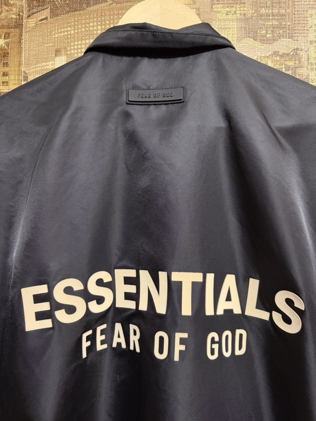 Fear of God Fear Of God Coaches Jacket in Black For Men Size M-L Oversiz Size US M / EU 48-50 / 2 - 13 Thumbnail