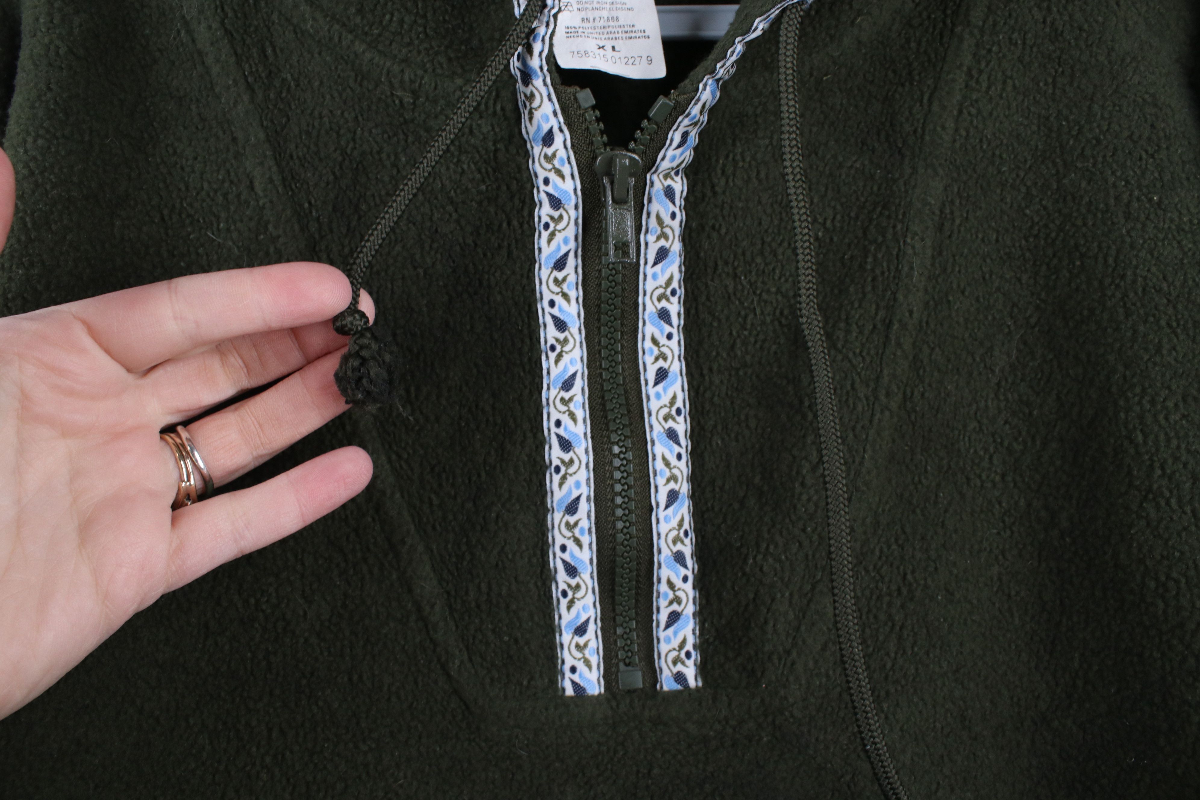 Vintage Vintage 90s Mars Candy Spell Out M&Ms Half Zip Fleece Hoodie Size XL / US 12-14 / IT 48-50 - 8 Thumbnail