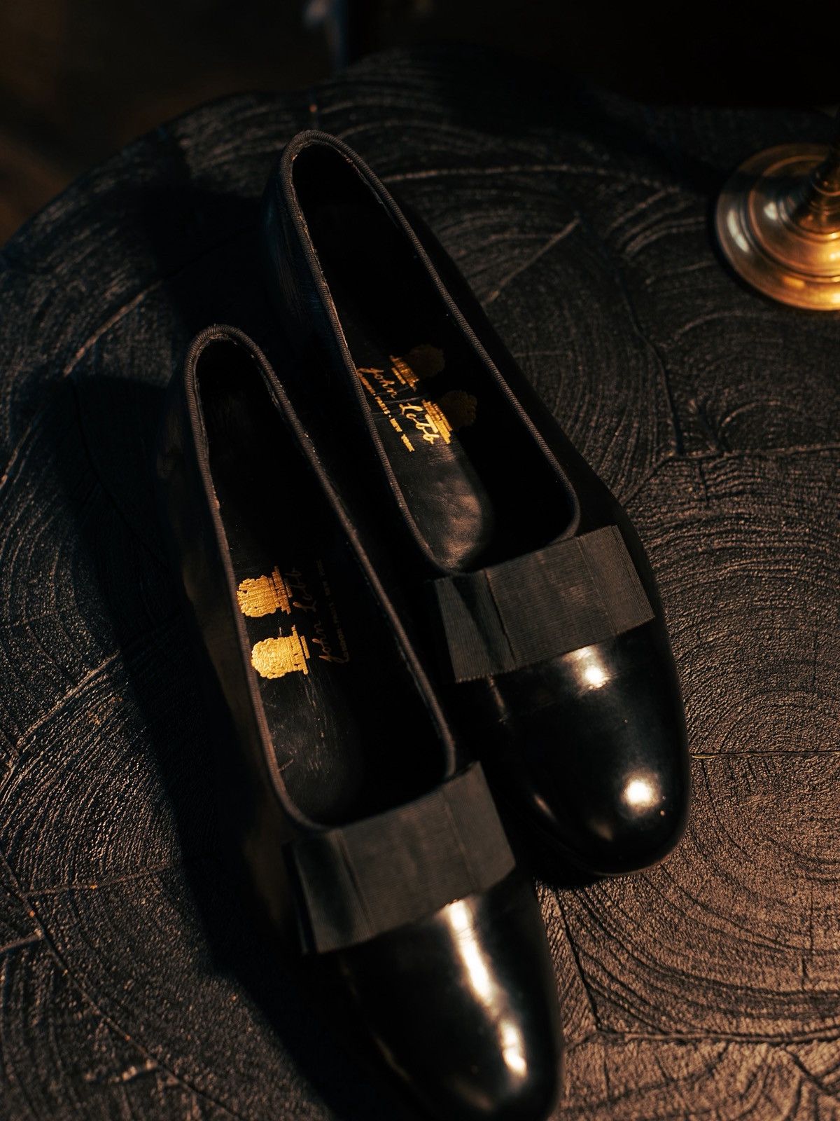 John Lobb John Lobb Black Patent Leather Pump Slippers Bow Size US 10.5 / EU 43-44 - 3 Thumbnail