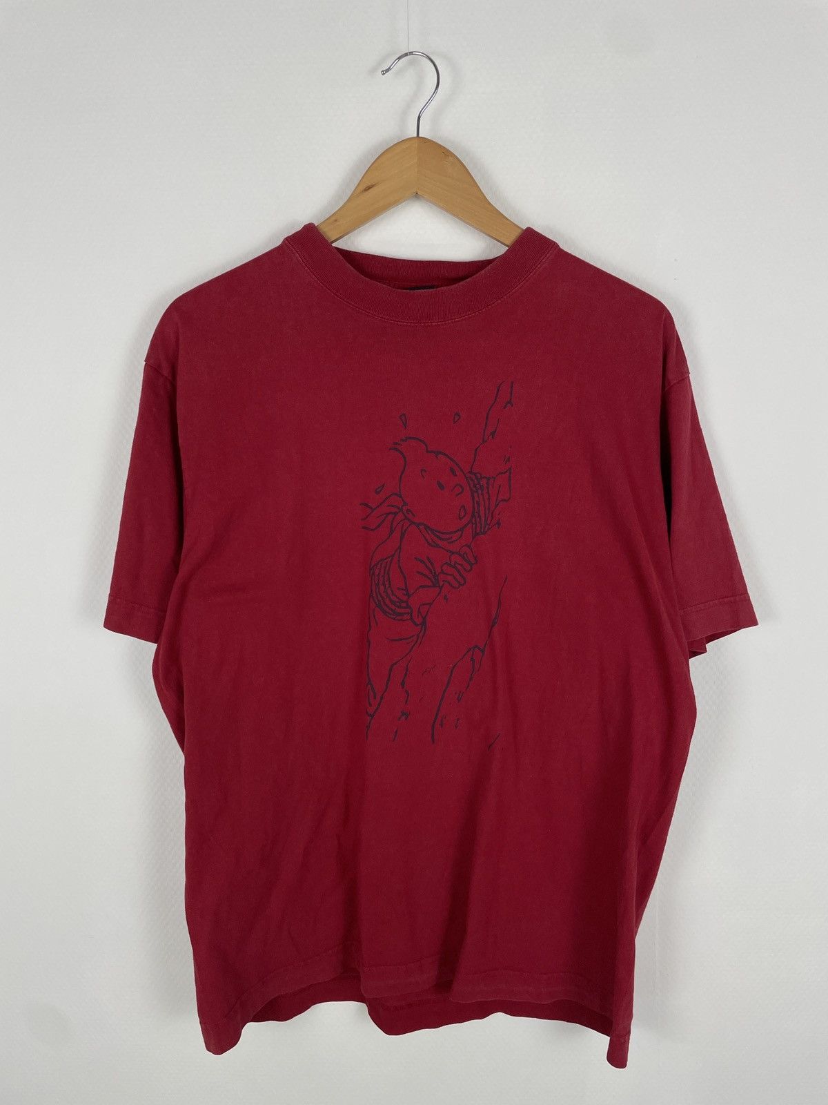 Coca Cola Rare 1929 Coca Cola Big Print Logo tintin made in Usa T-Shirt Tee Size US M / EU 48-50 / 2 - 1 Thumbnail