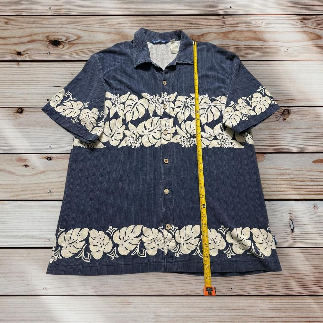 Quiksilver Vtg Quiksilver Shirt Men’s XL Blue White Short Sleeve Size US XL / EU 56 / 4 - 3 Thumbnail