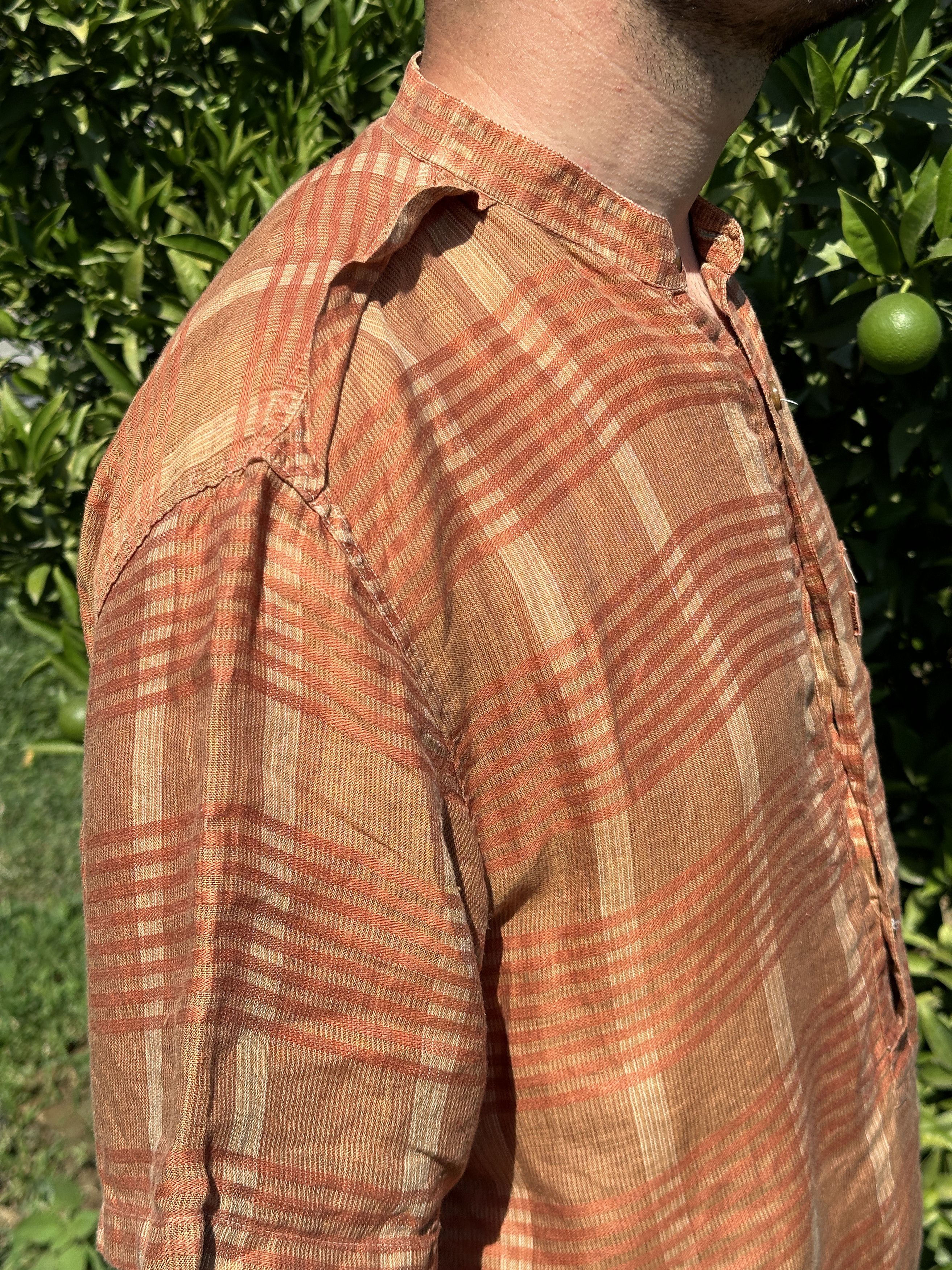 Missoni Missoni Uomo Check CasualDress Shirt Flax Linen Retro Size L Size US L / EU 52-54 / 3 - 9 Thumbnail