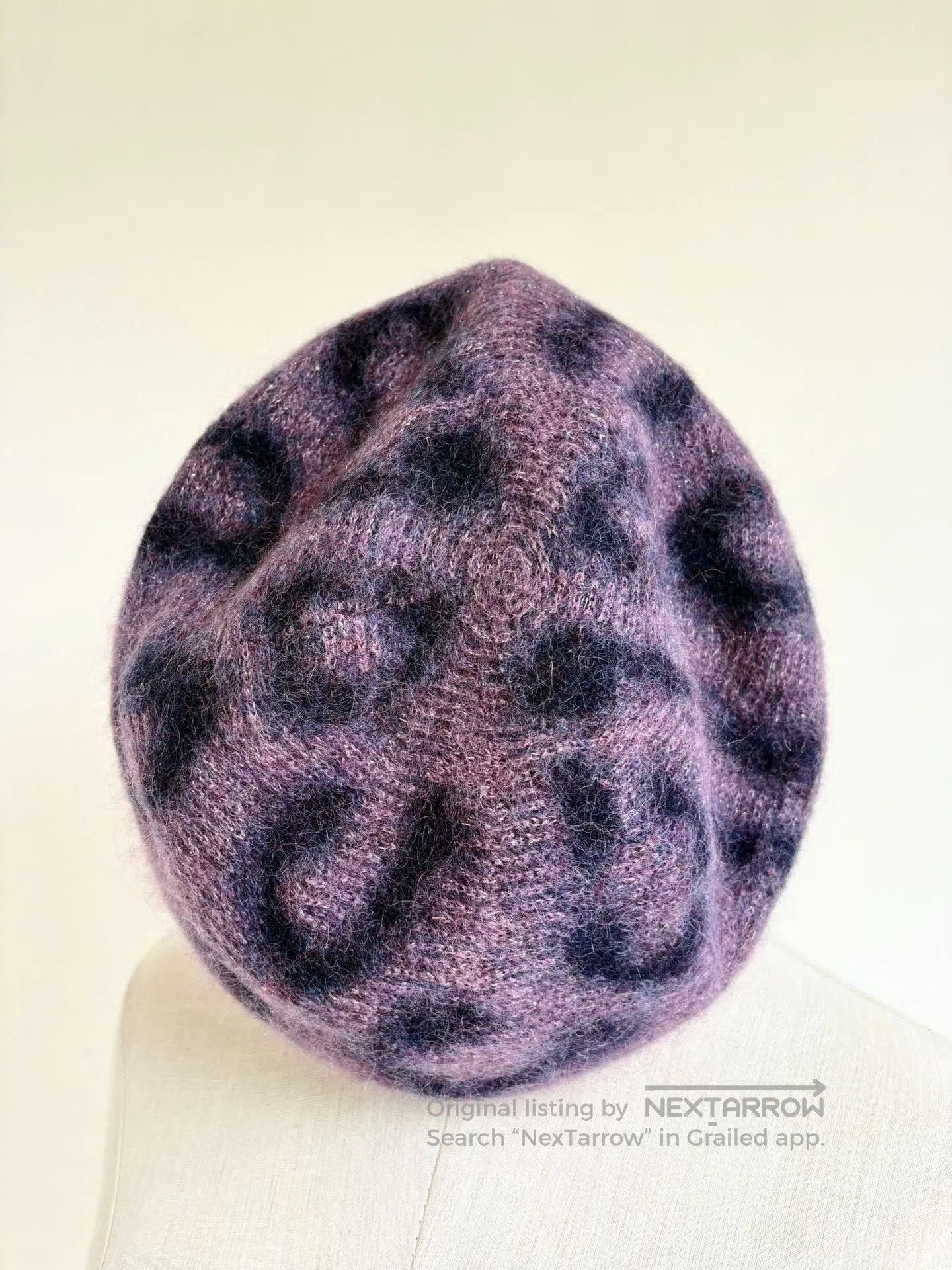 Vivienne Westwood Vivienne Westwood Vintage Purple Leopard Beret. Size ONE SIZE - 3 Thumbnail