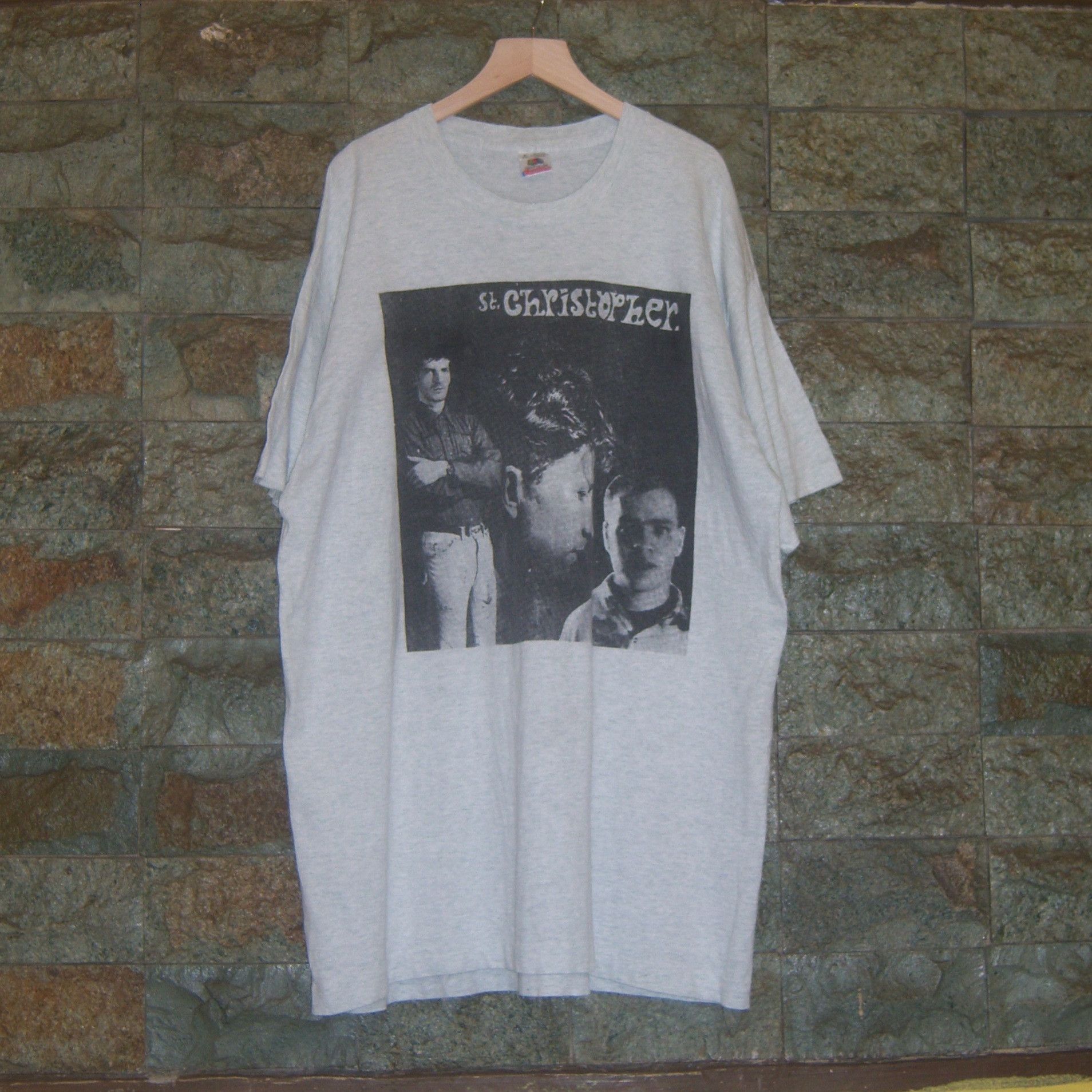 Band Tees × Vintage 90s St Christopher You Deserve More Than A Maybe Size US XL / EU 56 / 4 - 1 Thumbnail