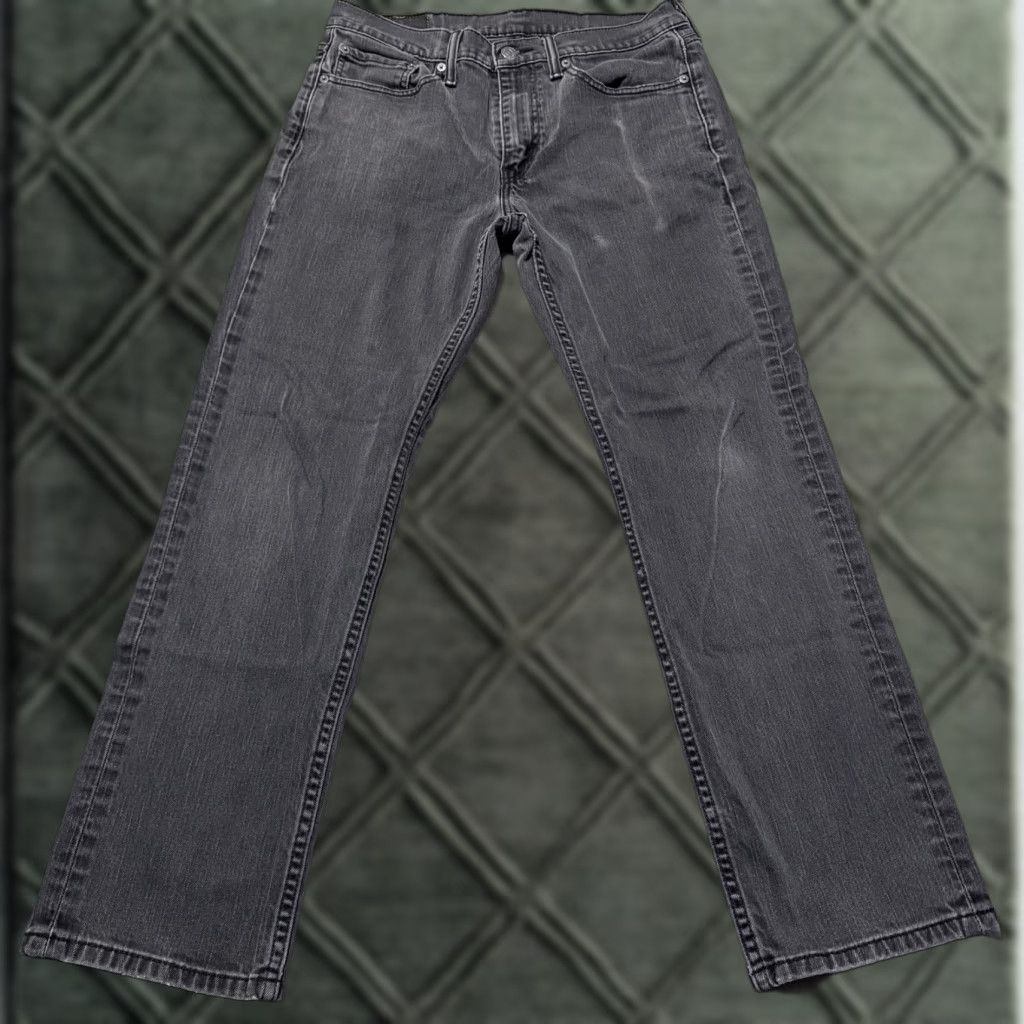 Levi's Levi's 514 Jeans Men Gray Denim Mid Rise Straight Pockets 32x30 Jeans Size US 32 / EU 48 - 1 Thumbnail