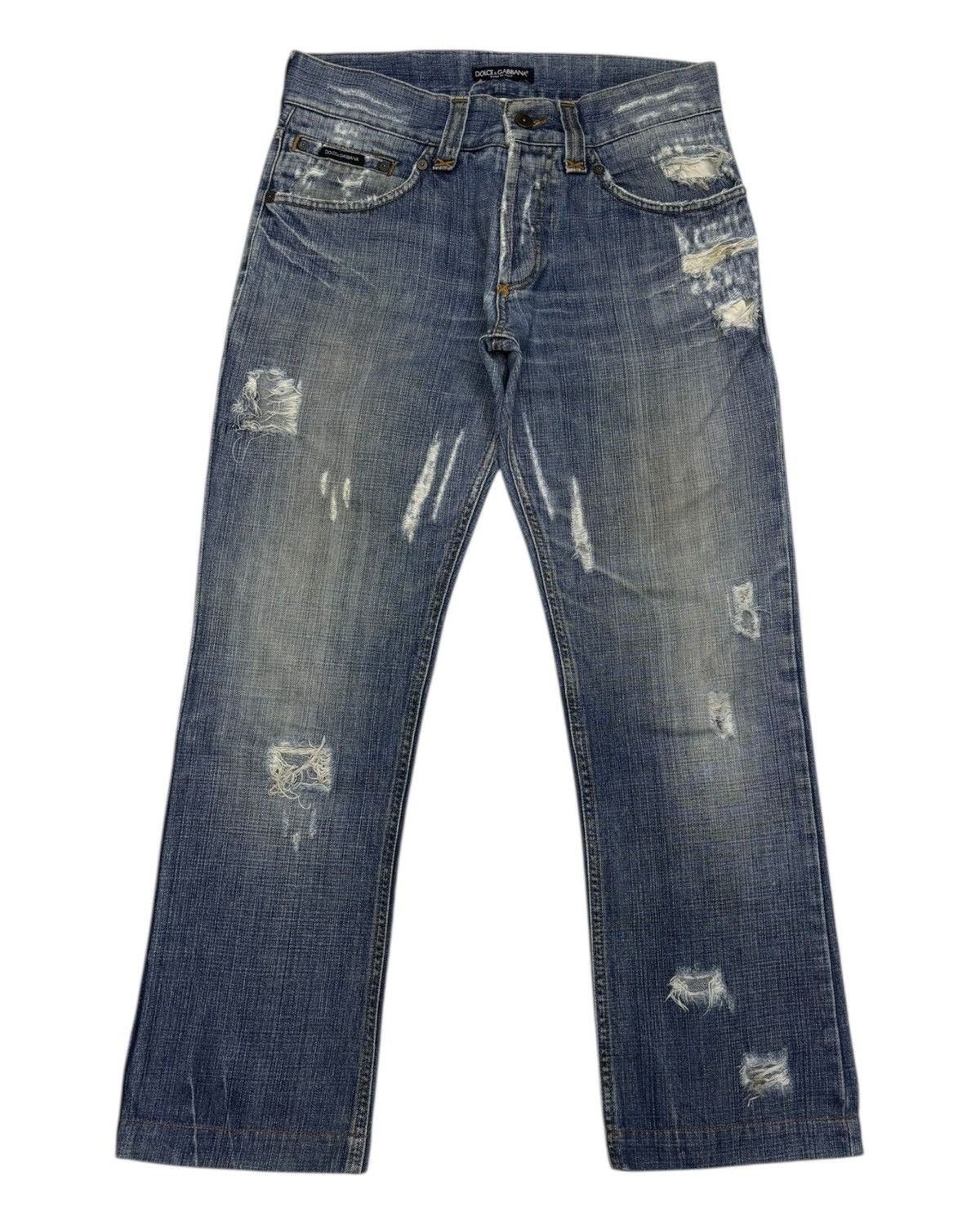 Dolce & Gabbana Dolce & Gabbana Archived Thrashed Ripped Ruin Jeans Size 32" / US 10 / IT 46 - 7 Thumbnail