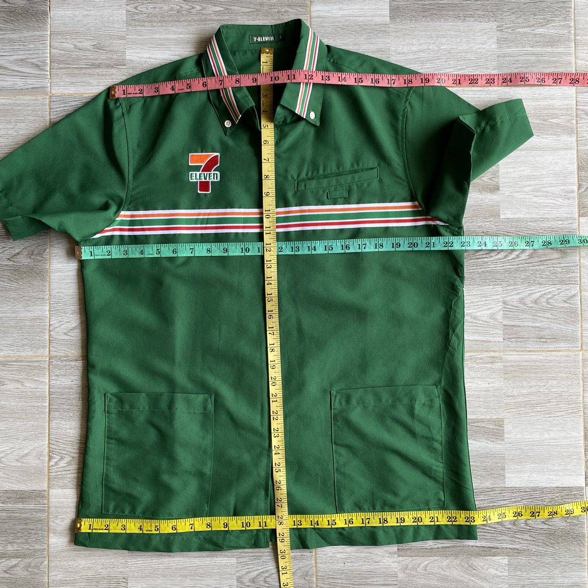 Japanese Brand × Vintage VTG 7-ELEVEN Uniform Shirt/Jacket Zip Up Size US L / EU 52-54 / 3 - 16 Thumbnail