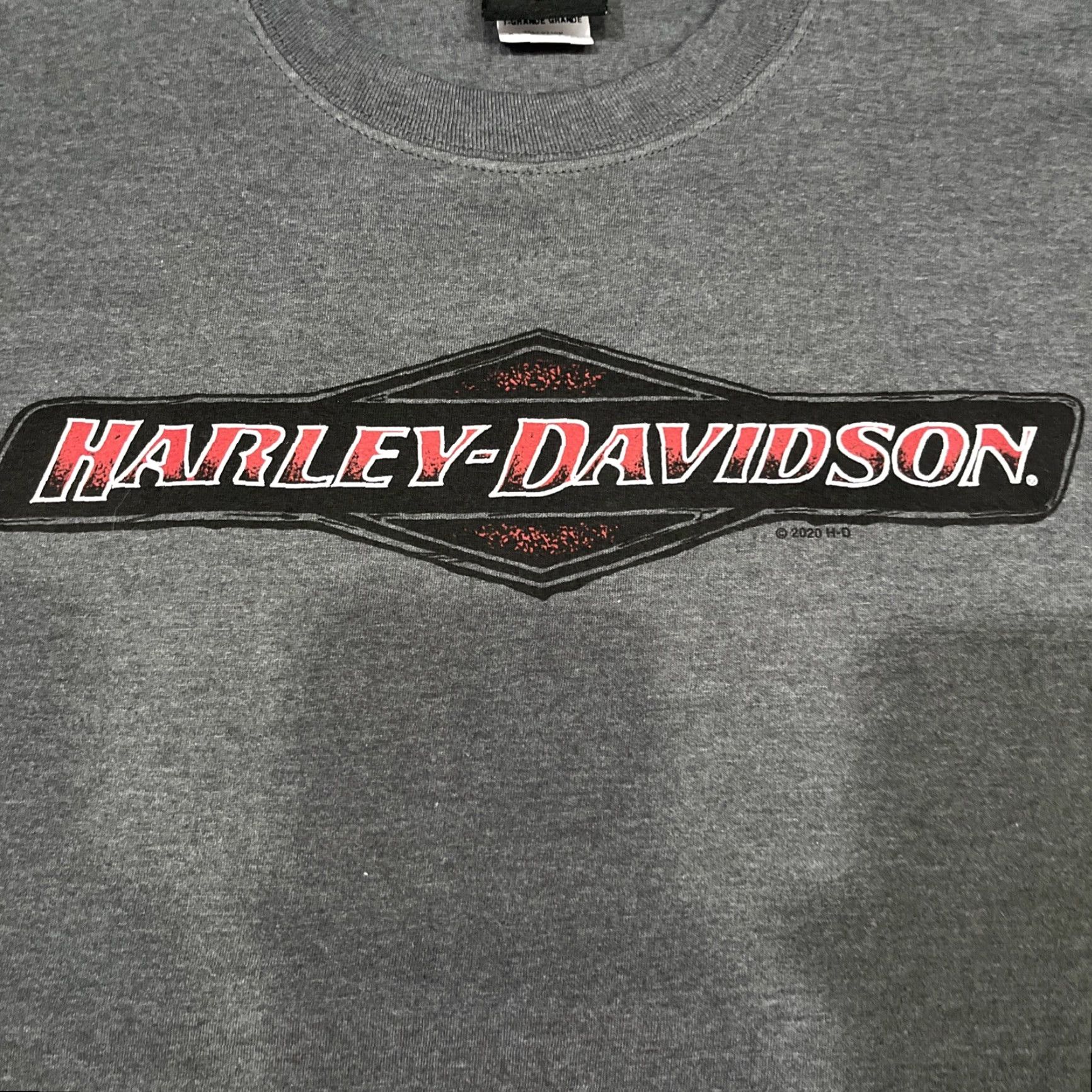 Harley Davidson VINTAGE Harley-Davidson T-Shirt Los Angeles La Ca Gray XL Mens Crew Neck Short Sleeve Cotton Logo USA Biker Motorcycle 2010s Size US XL / EU 56 / 4 - 2 Thumbnail