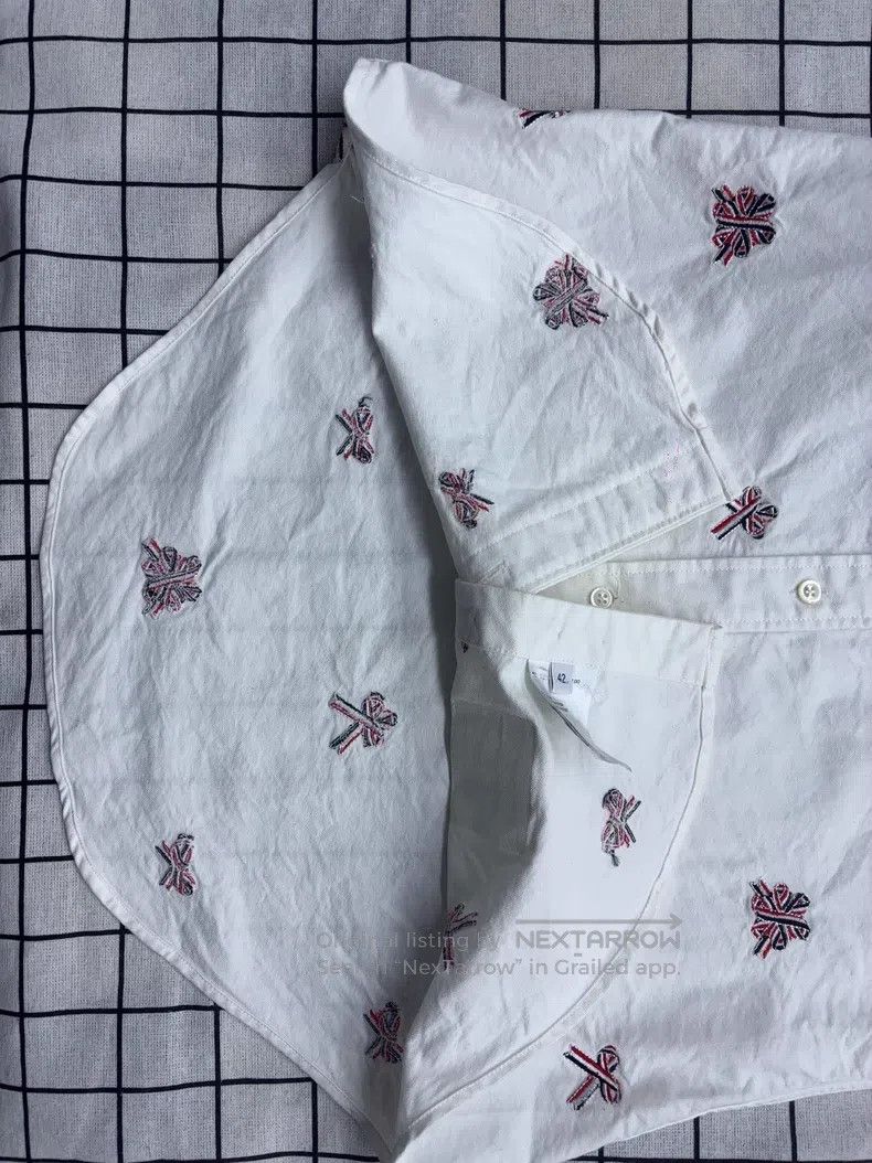 Thom Browne Thom Browne Butterfly knot embroidered white long-sleeved Size US XS / EU 42 / 0 - 4 Thumbnail