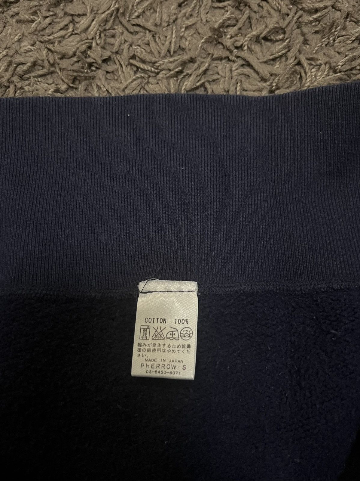 Pherrow's 1990s reverse weave navy plain #F4 Size US S / EU 44-46 / 1 - 8 Thumbnail