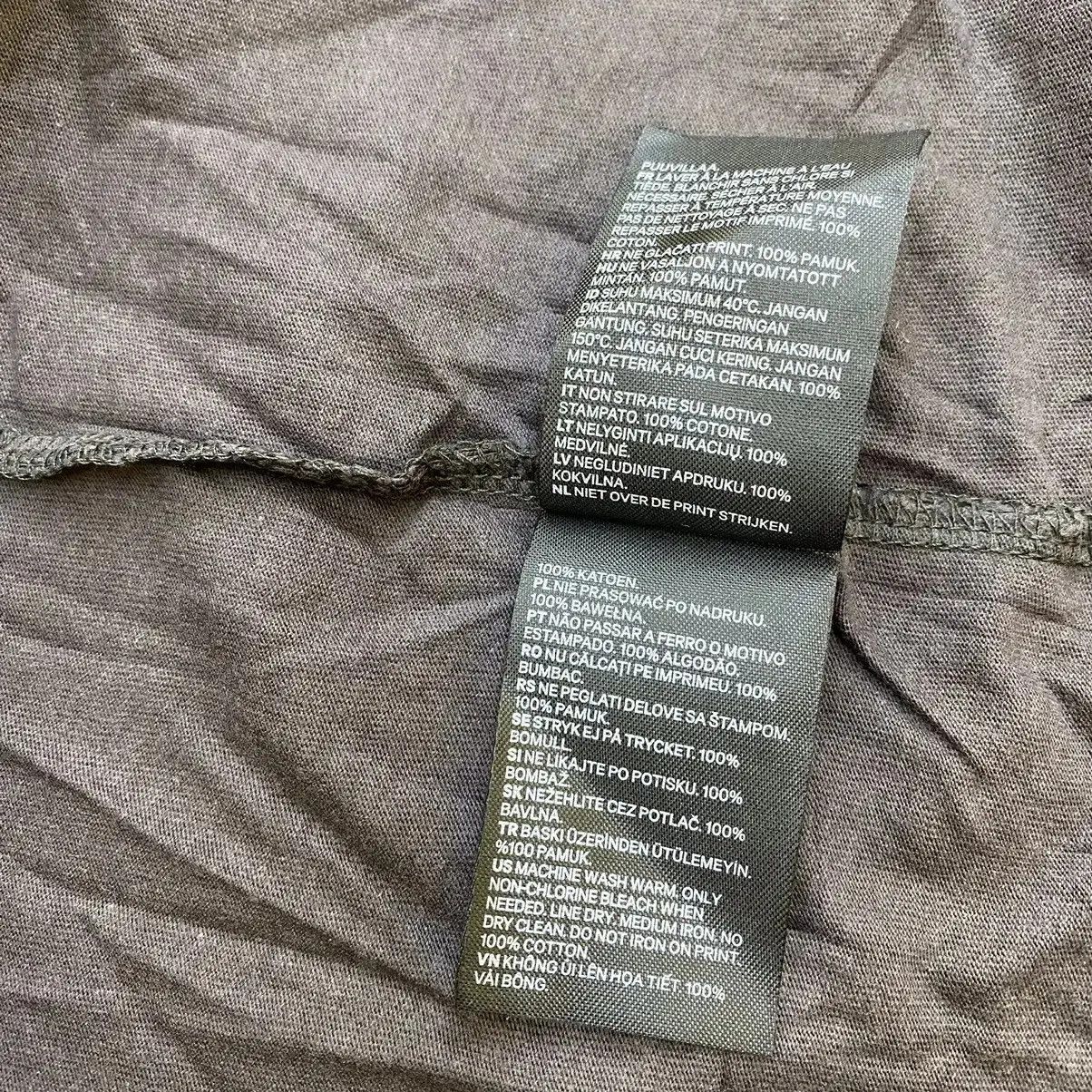 H&M H&M LOGG ATARI Natural Sun Faded Distress Design Tee Shirt Size L / US 10 / IT 46 - 7 Thumbnail