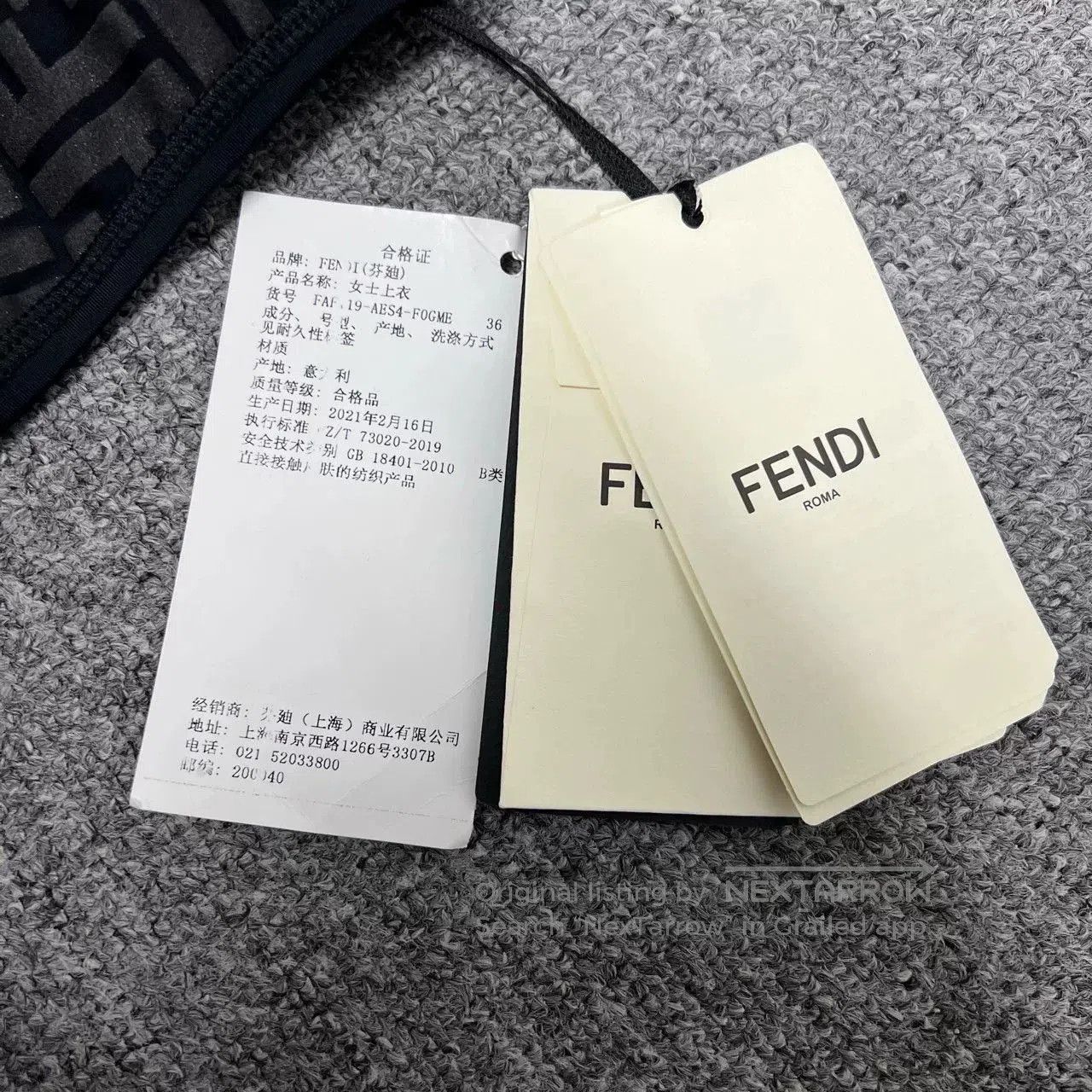 Fendi Fendi Women's Monogram Cross Tank. Size XS / US 0-2 / IT 36-38 - 3 Thumbnail