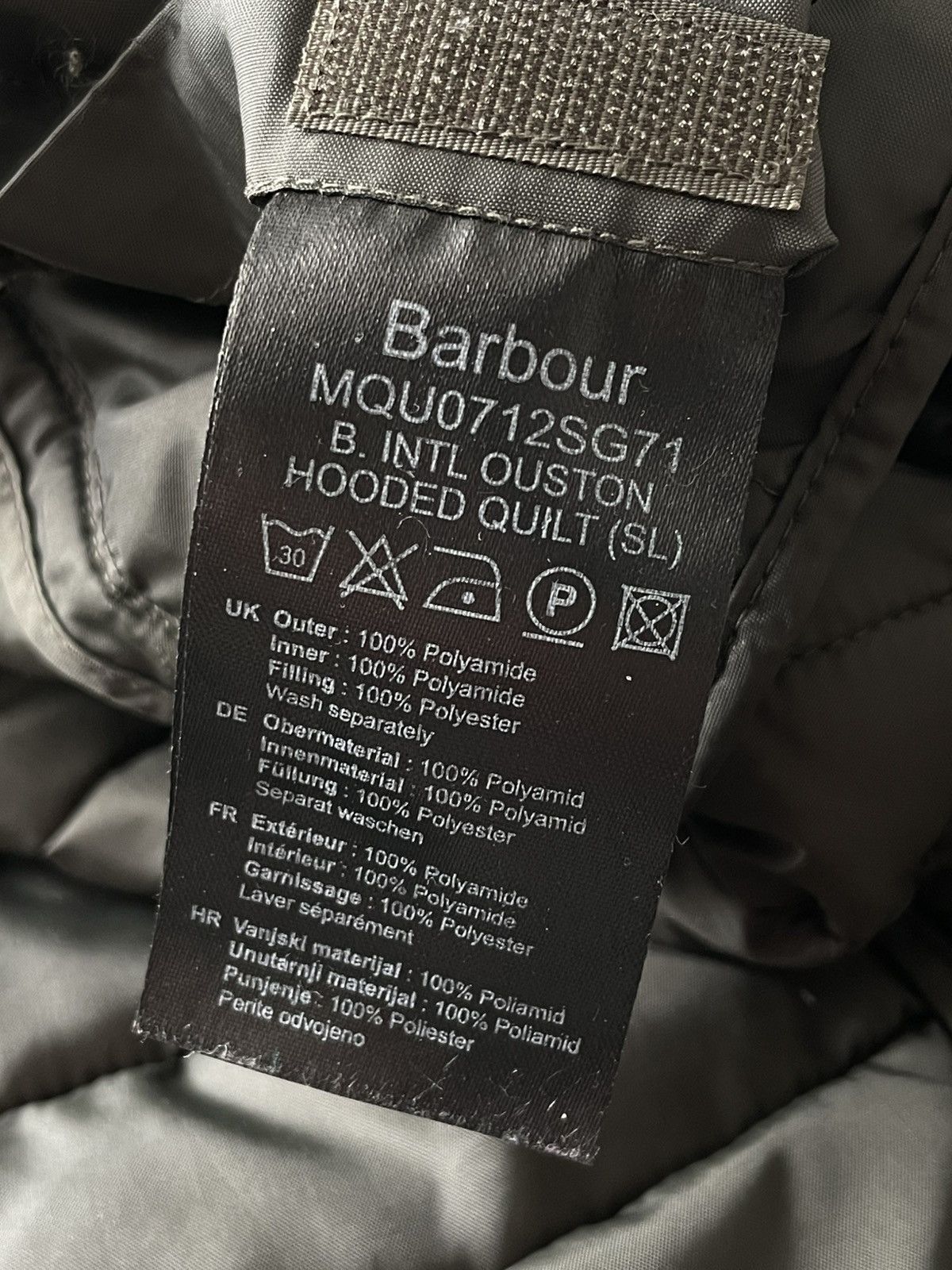 Barbour BARBOUR INTERNATIONAL FIBREDOWN HOODED QUILT JACKET RARE Size US XL / EU 56 / 4 - 12 Thumbnail